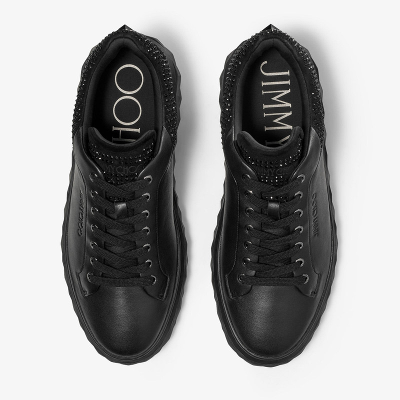 Diamond Maxi M II
Black Nappa Leather and Suede Platform Trainers 4