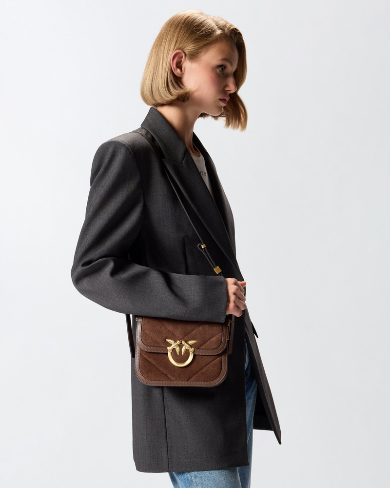 SUEDE MINI LOVE BAG BOX SHOULDER BAG 6