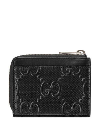 GUCCI GG embossed compact wallet outlook