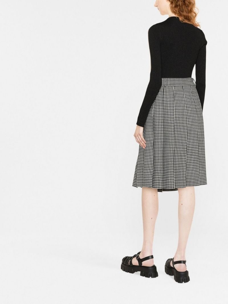 point d'esprit tulle knitted top - 6