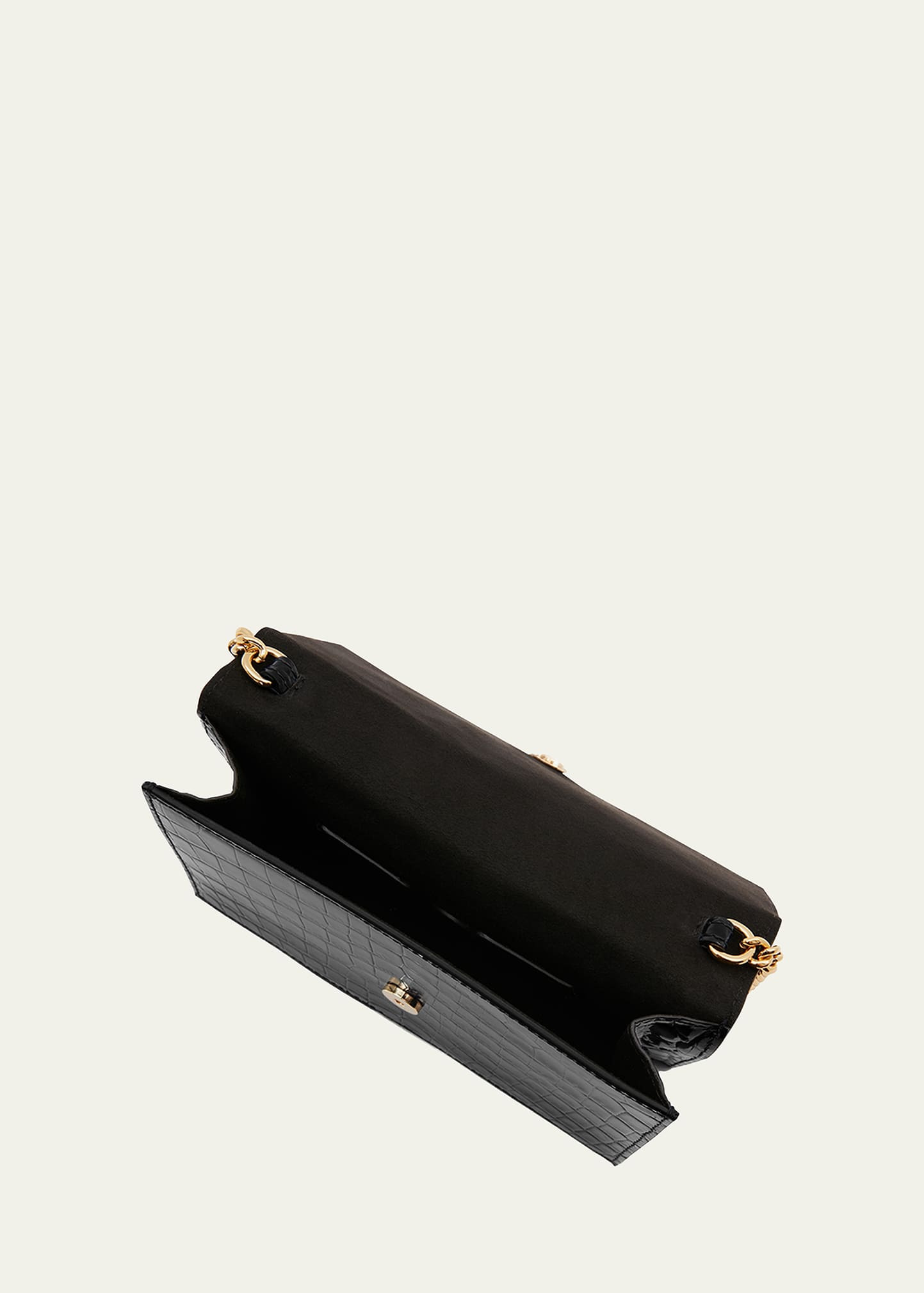 Mini Mock-Croc Crossbody Bag with Small Skull - 3