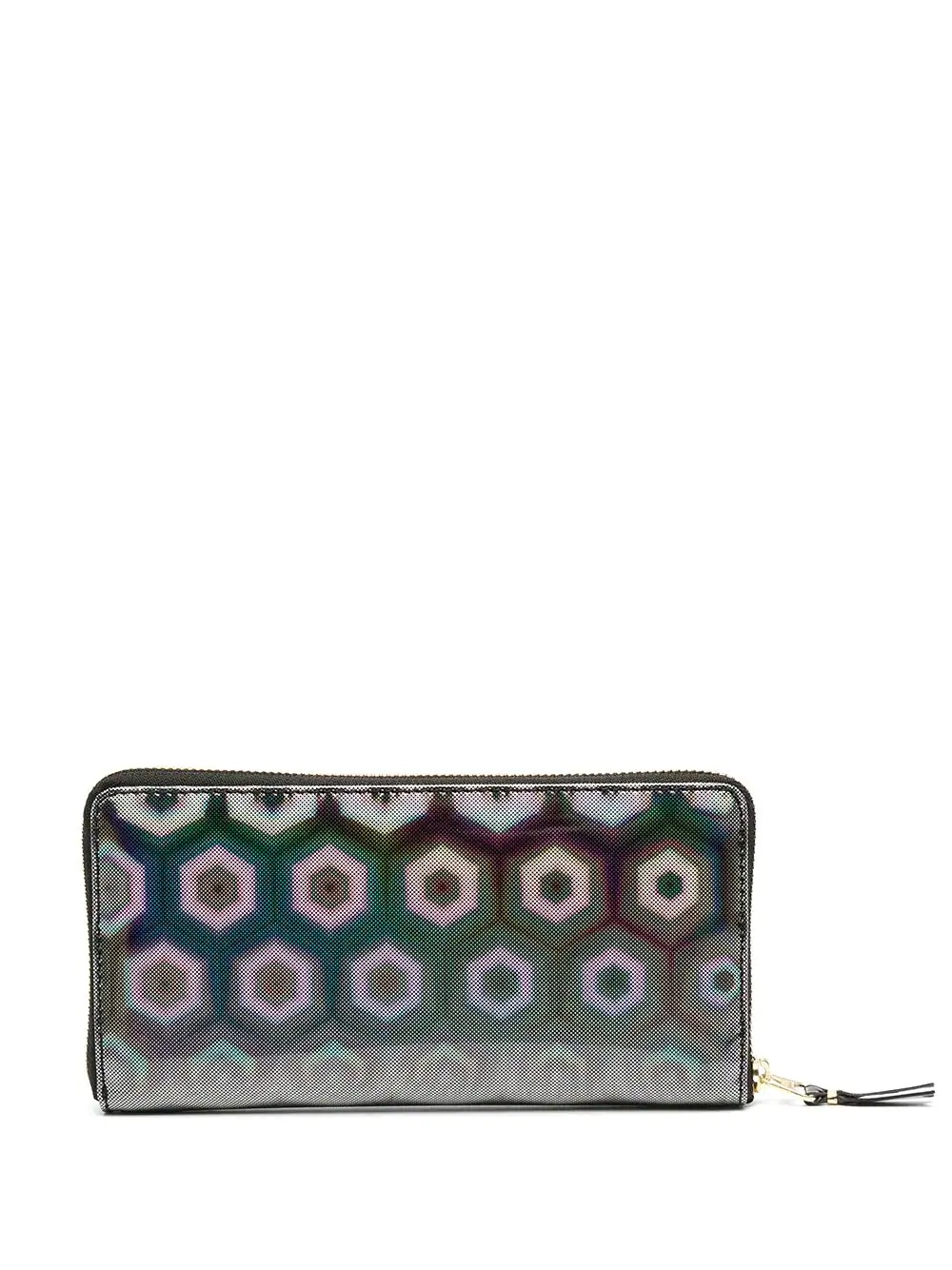 geometric-print continental wallet - 2