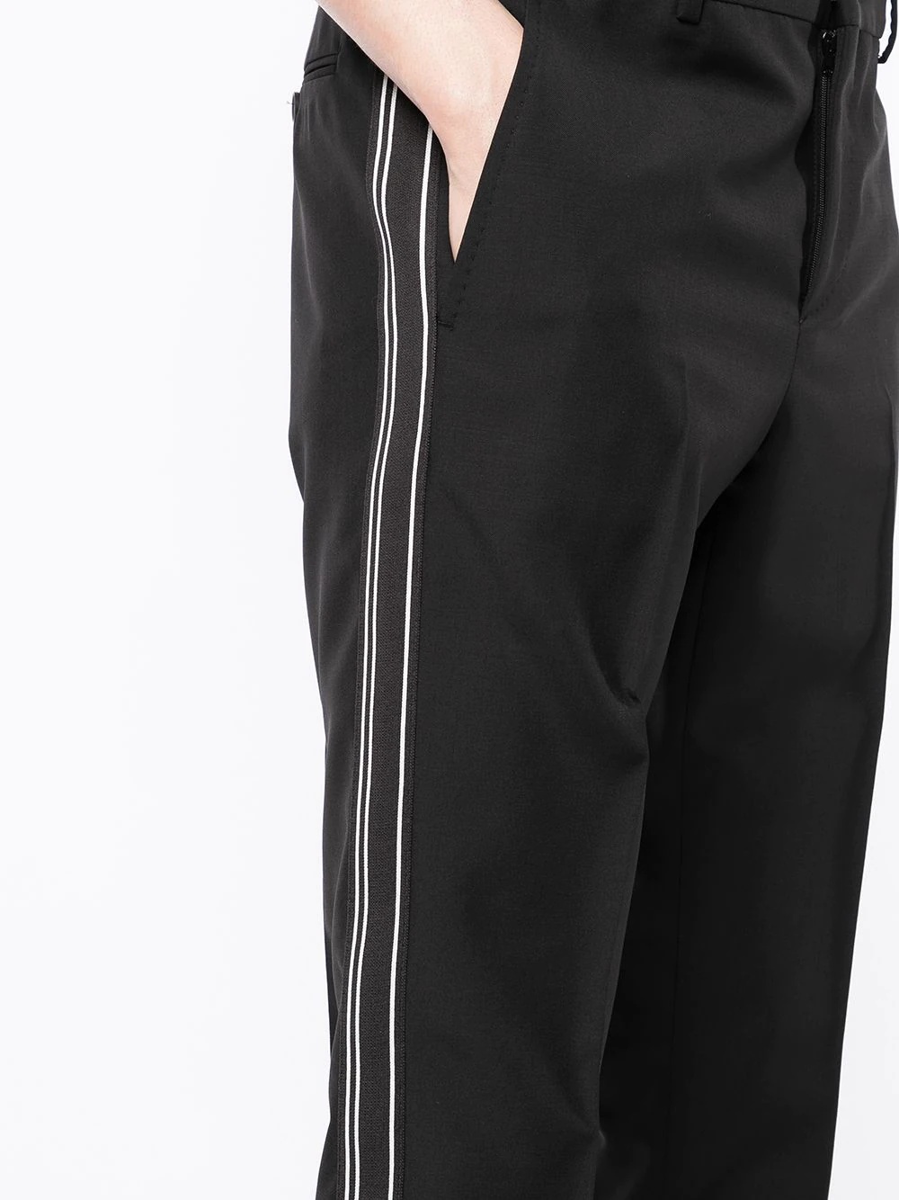 side-stripe tailored trousers - 5