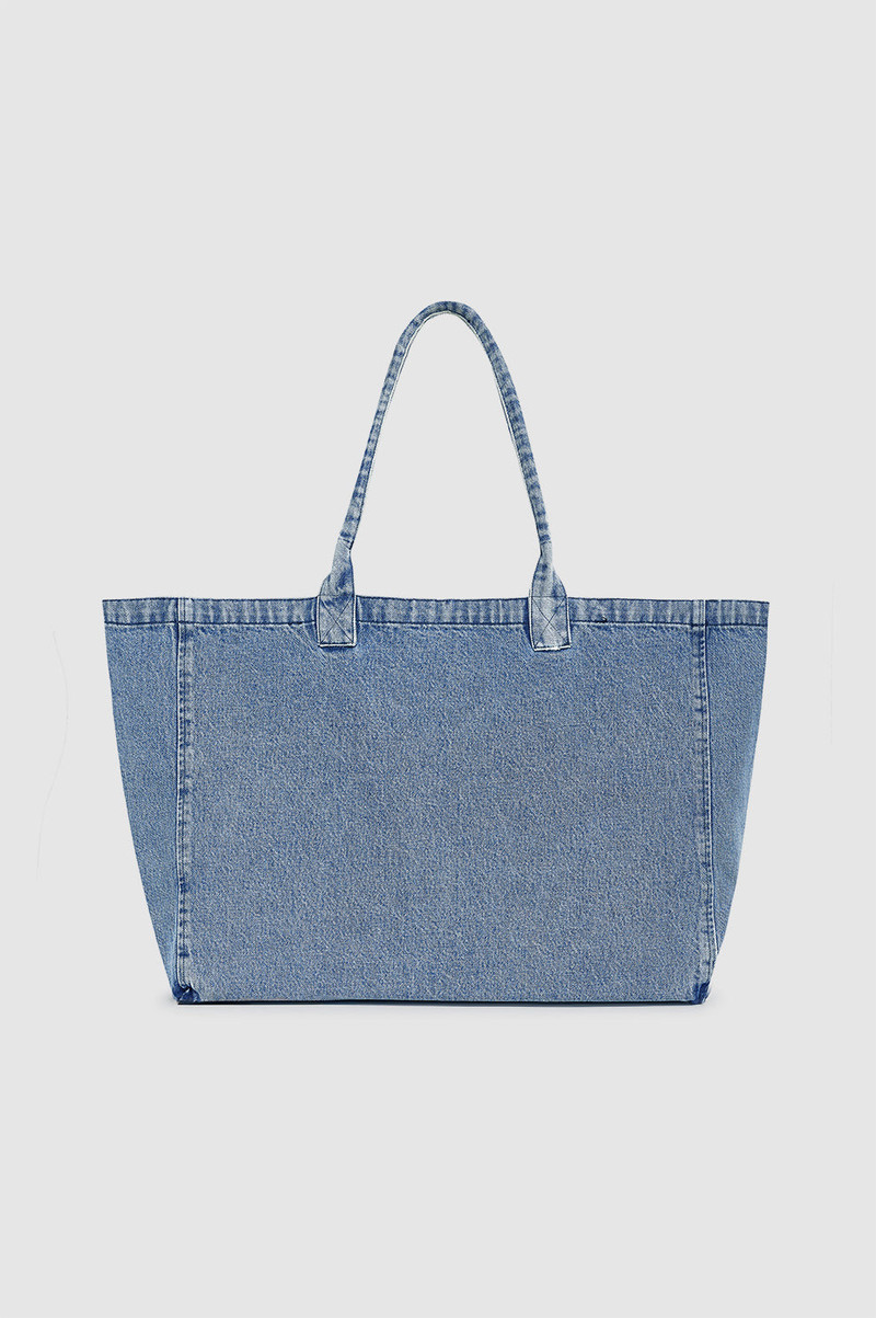 Leo Denim Tote - Shadow Blue 3