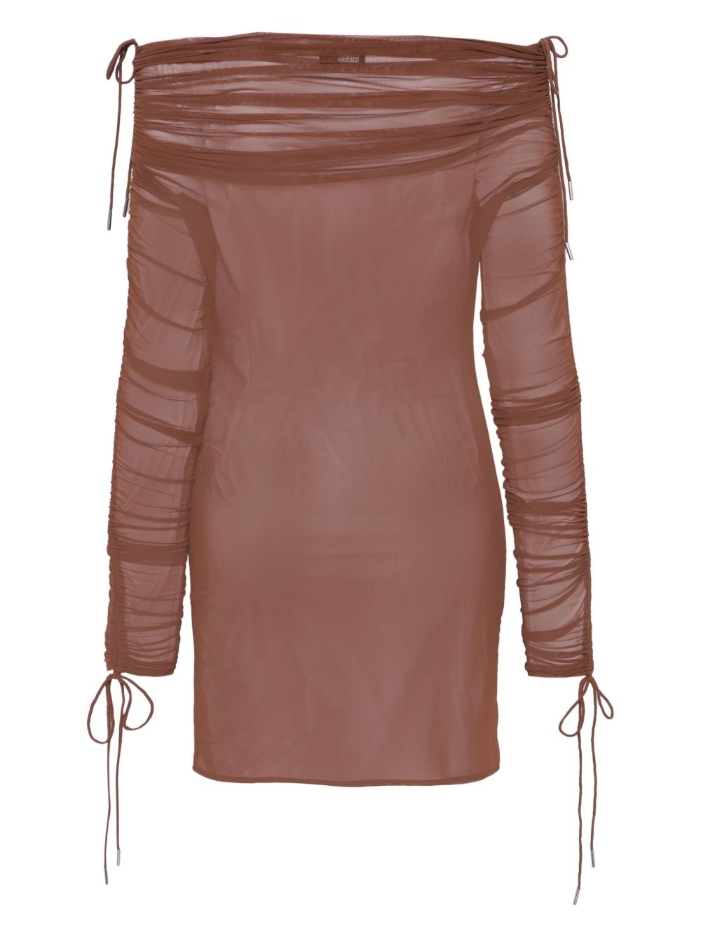 off-shoulder mini dress - 2