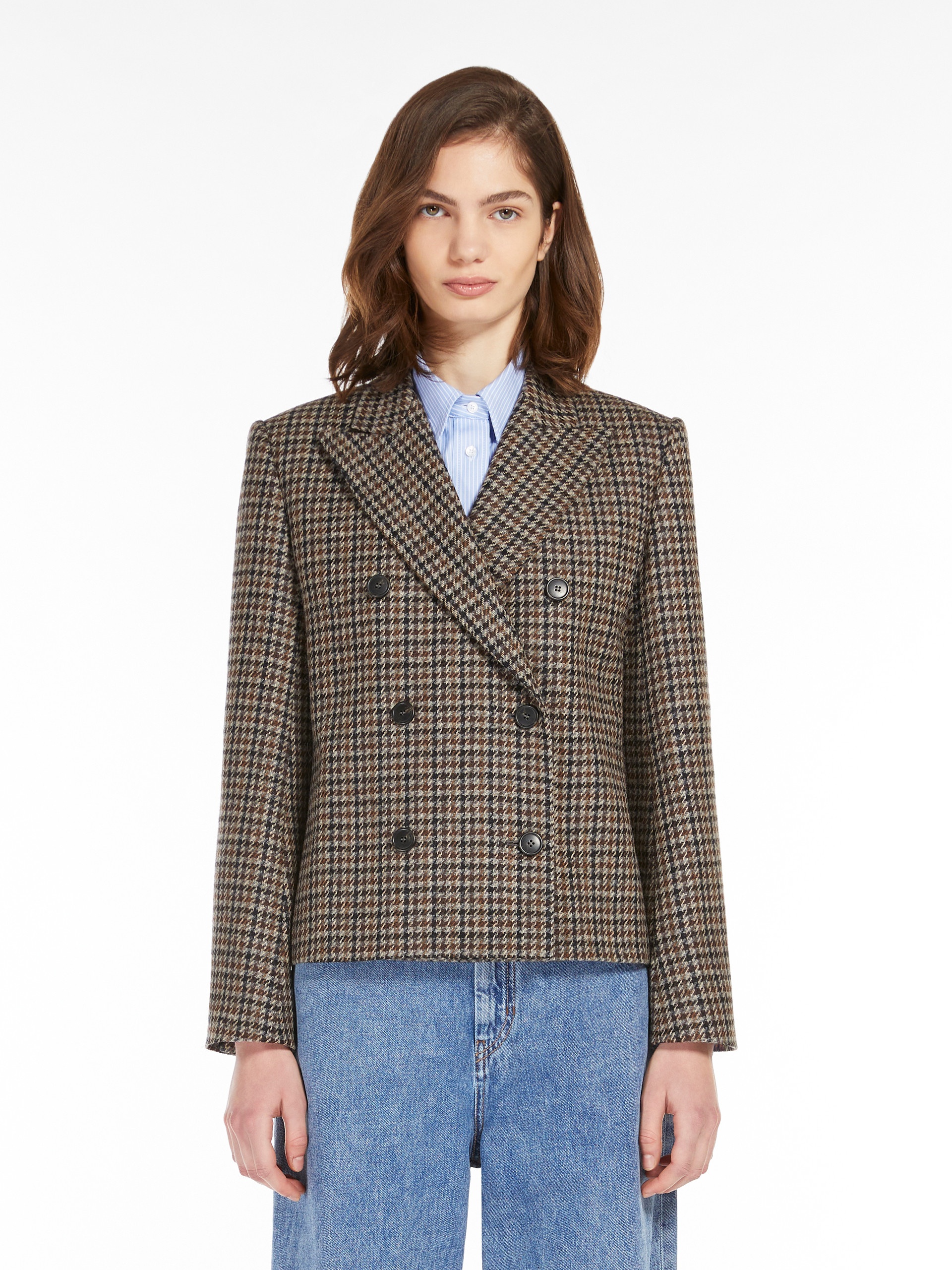 NAUSICA Wool-blend cropped jacket - 3