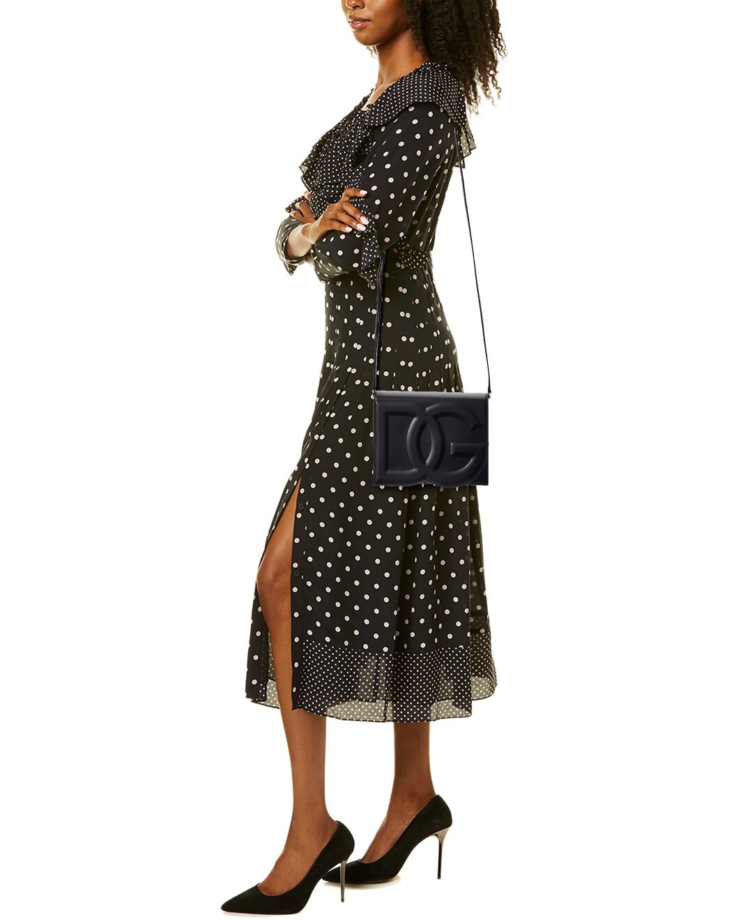 Dolce & Gabbana Logo Leather Shoulder Bag - 4