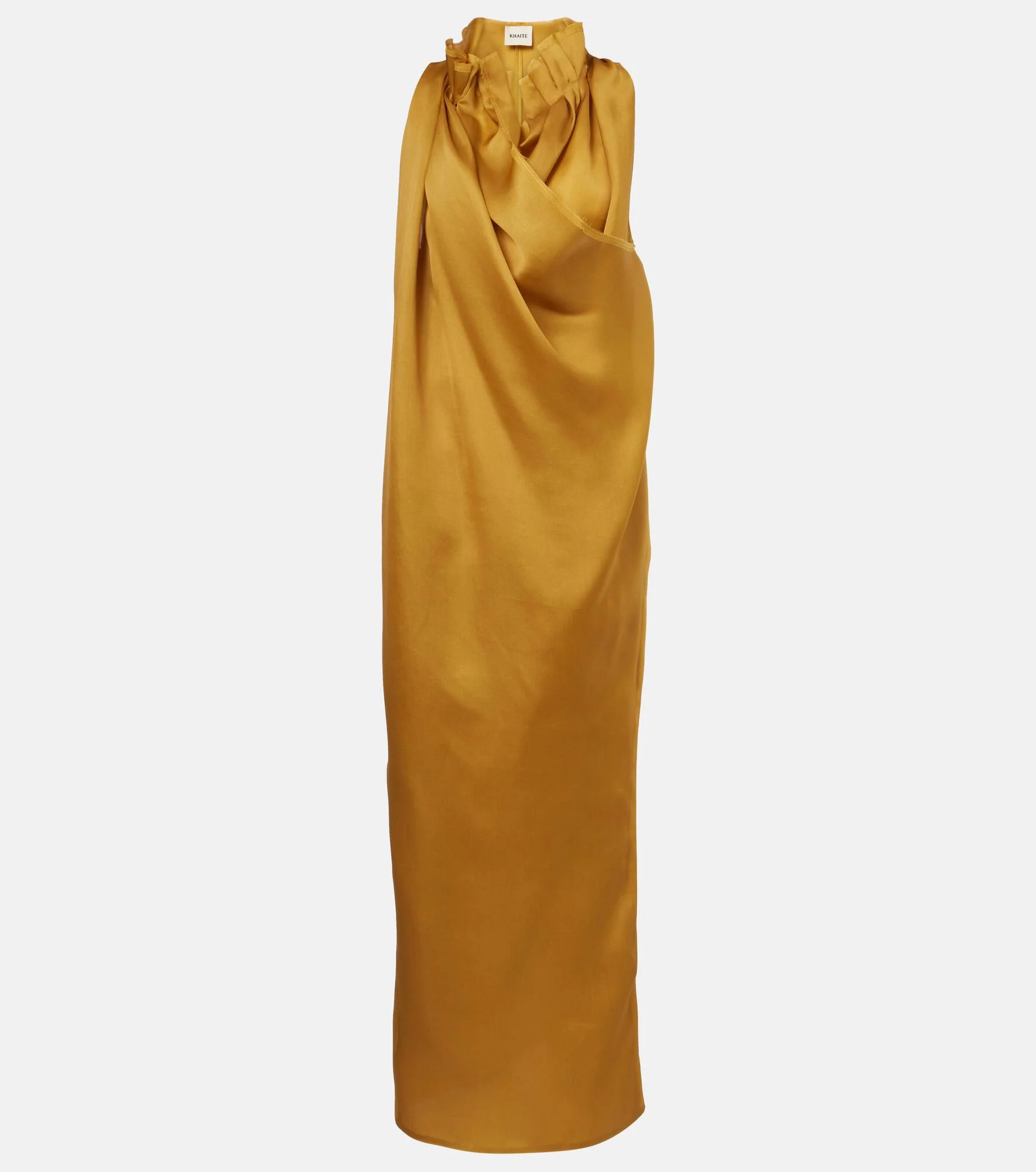Meryl draped silk maxi dress - 1