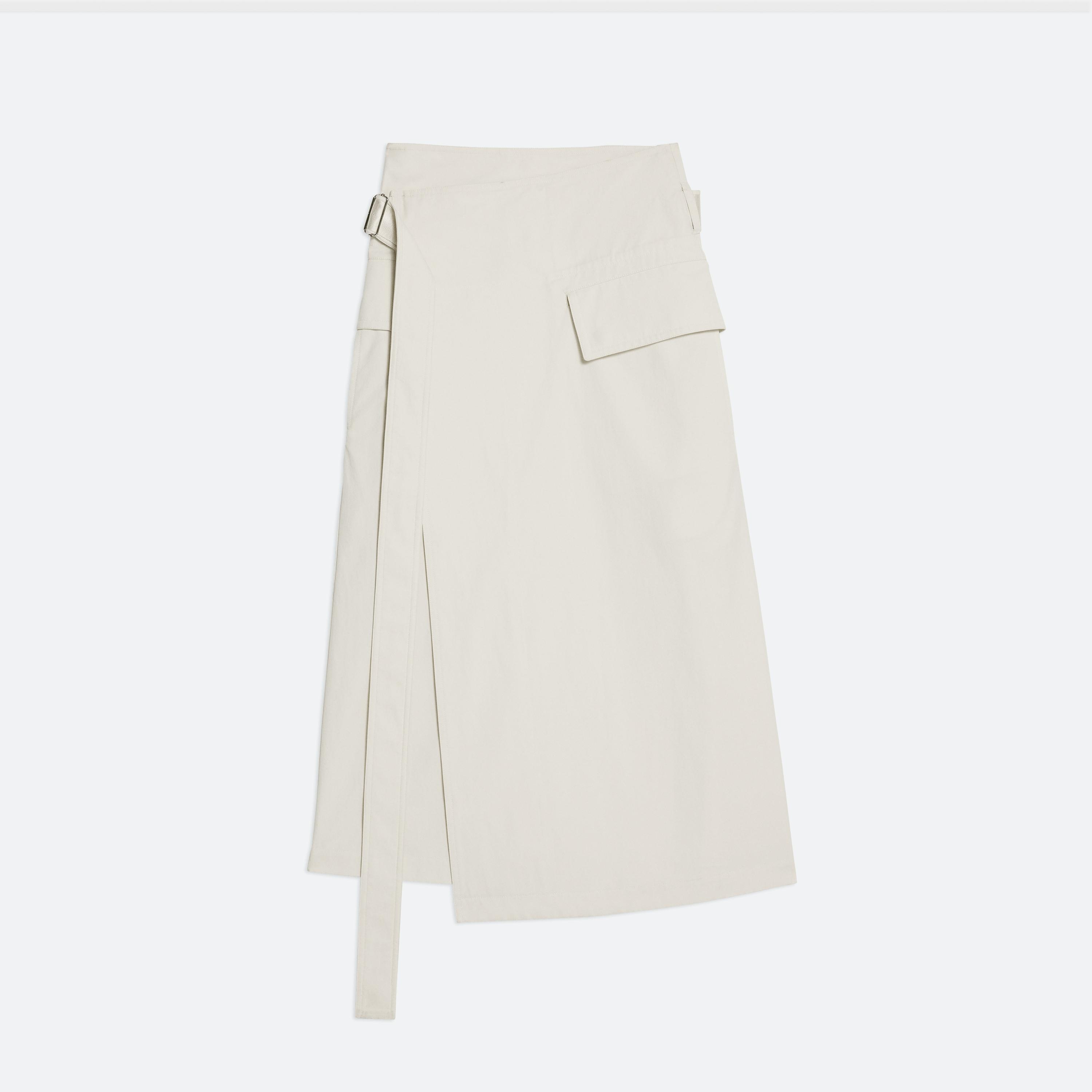 TRENCH WRAP SKIRT - 1