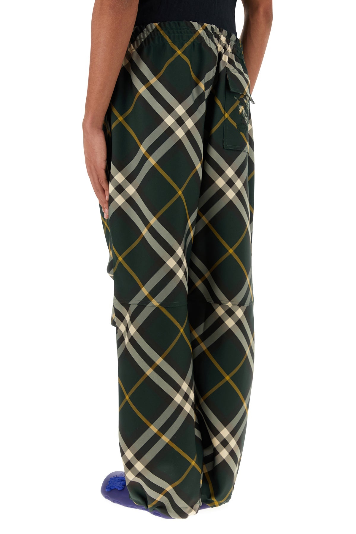 Embroidered polyester pant - 4
