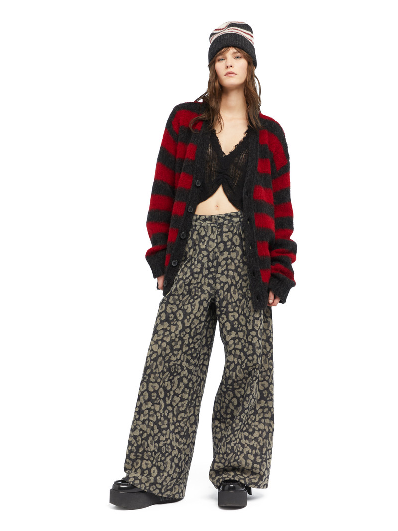 Alanui Grunge Stripes Cardigan outlook