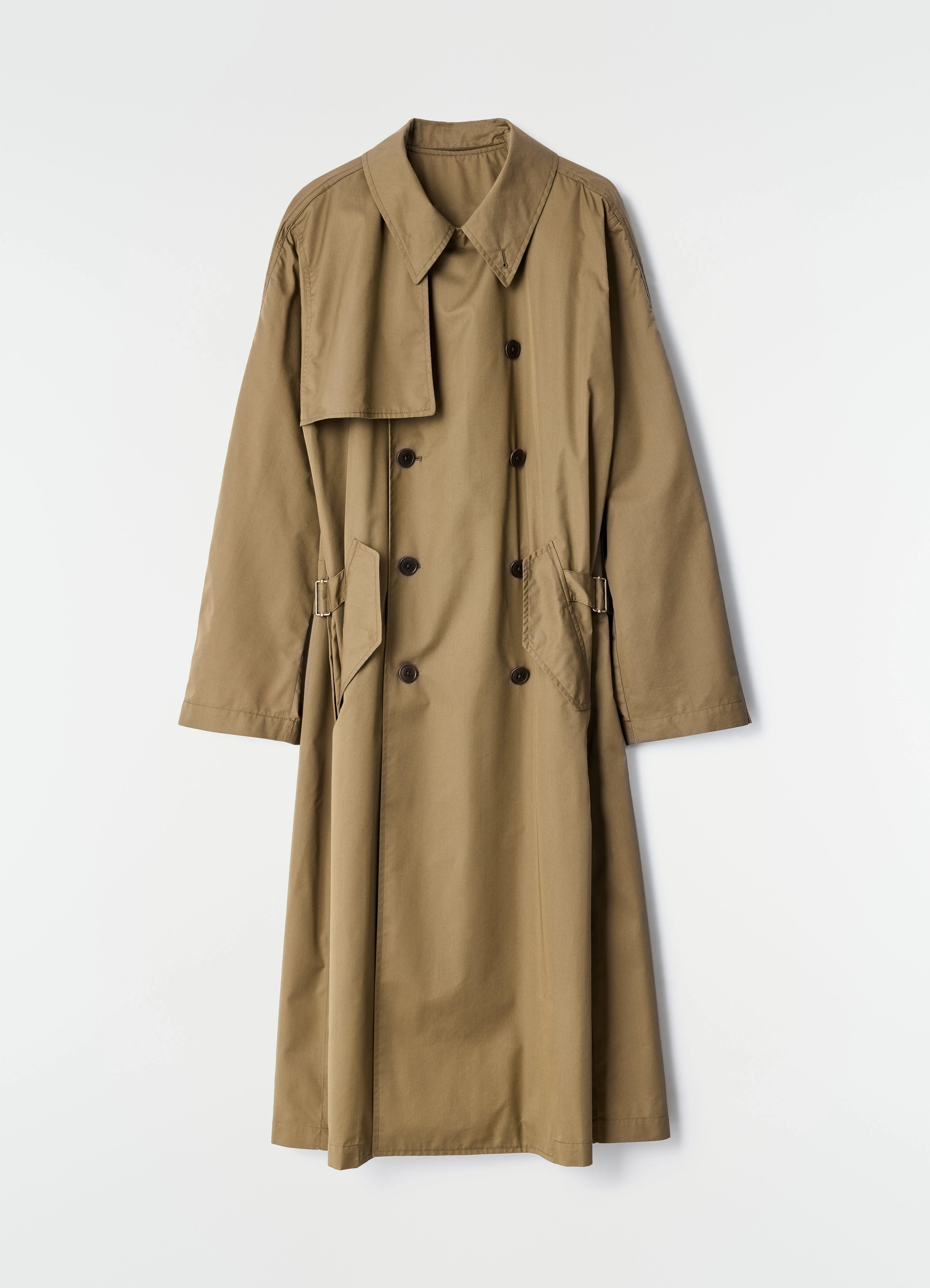 LIGHT TRENCH COAT IN WATER REPELLENT COTTON GABARDINE - 1