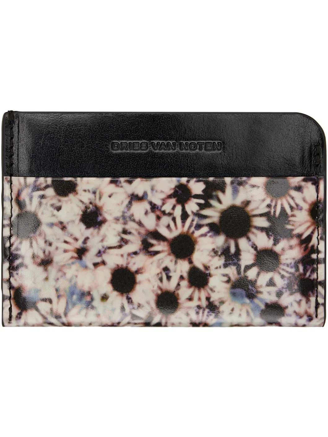 Black Leather Card Holder - 1