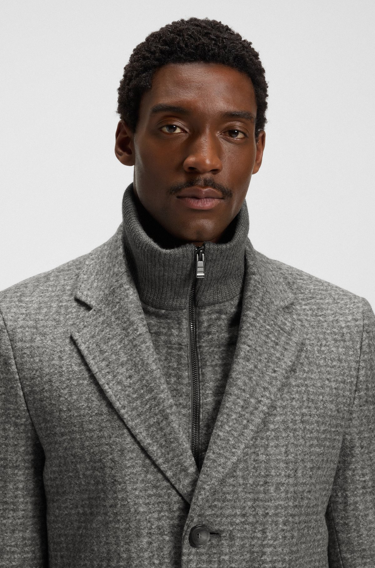 SLIM-FIT COAT WITH DETACHABLE INNER - 3