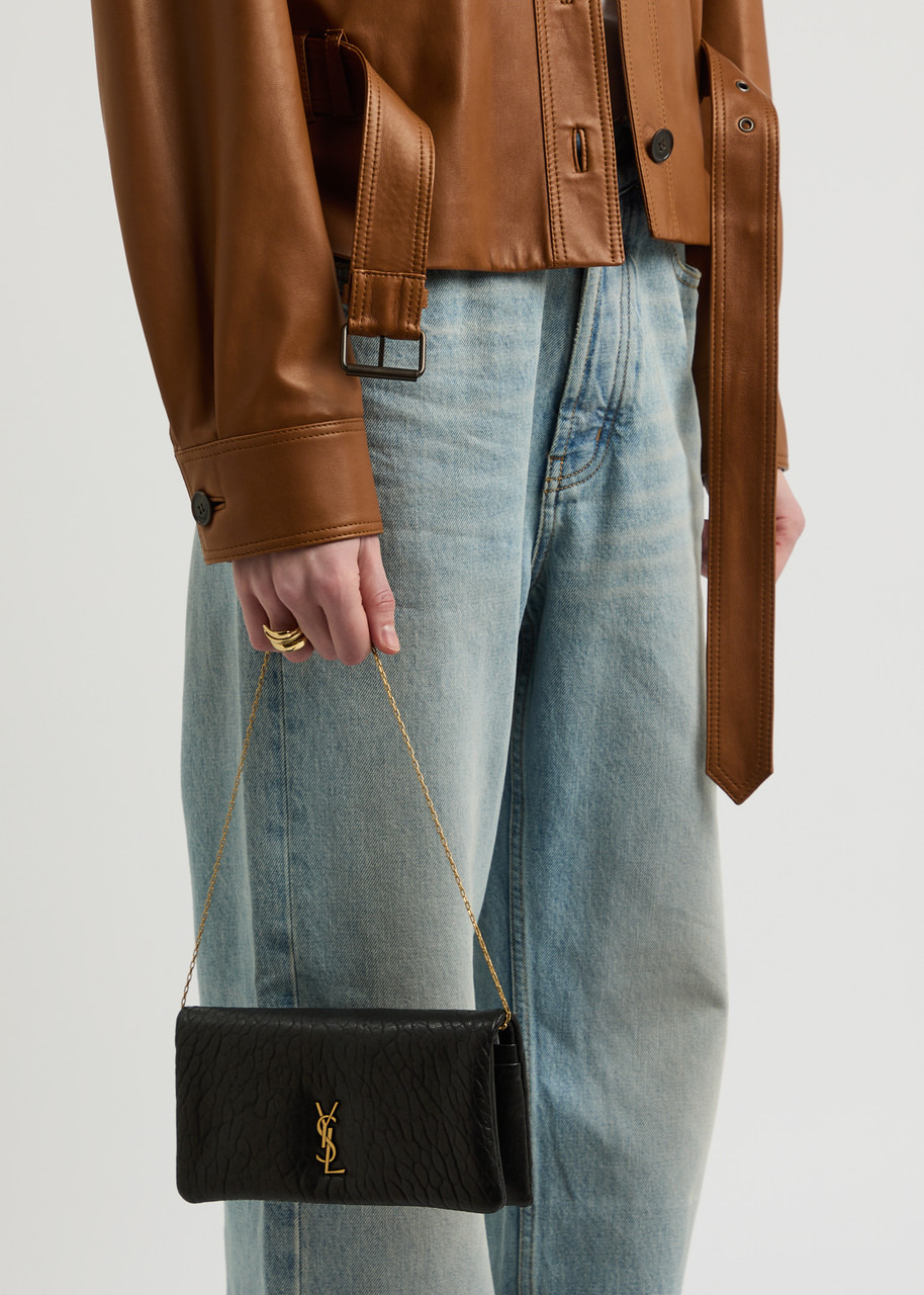 Saint Laurent Calypso Grained Leather Shoulder bag - 5