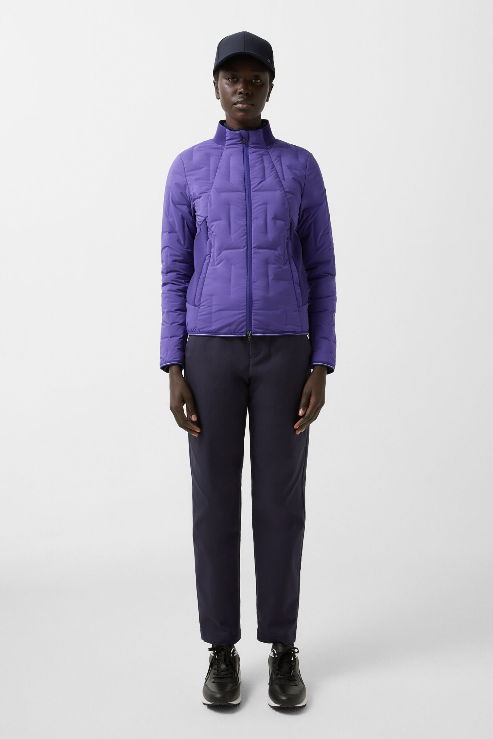Jina lightweight down jacket in Violet - 4