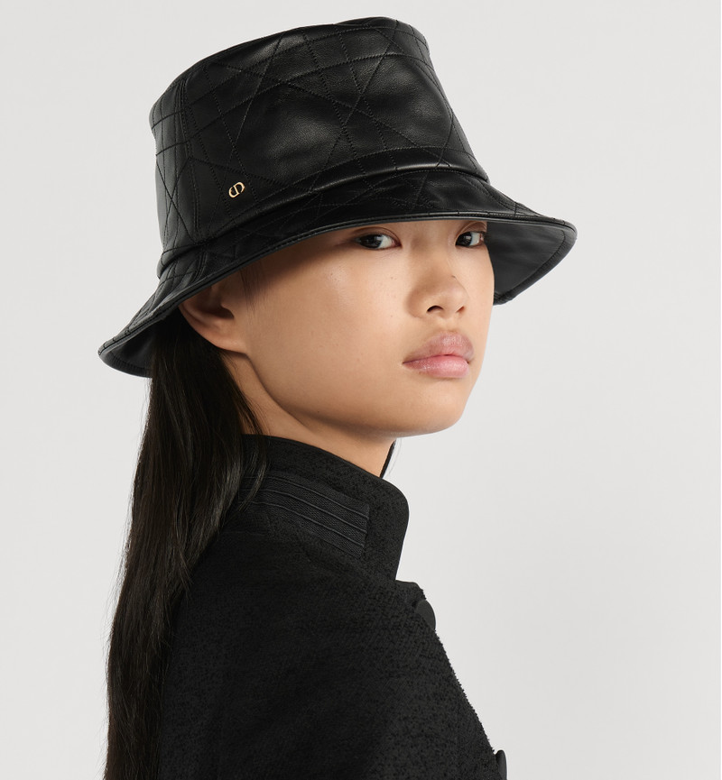 Dior Flat Cannage Teddy-D Small Brim Bucket Hat outlook