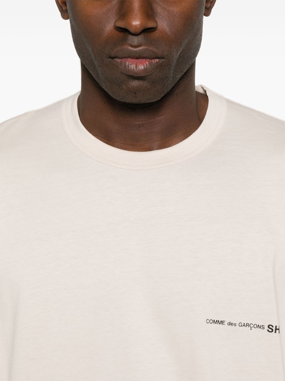 logo-print cotton T-shirt - 4