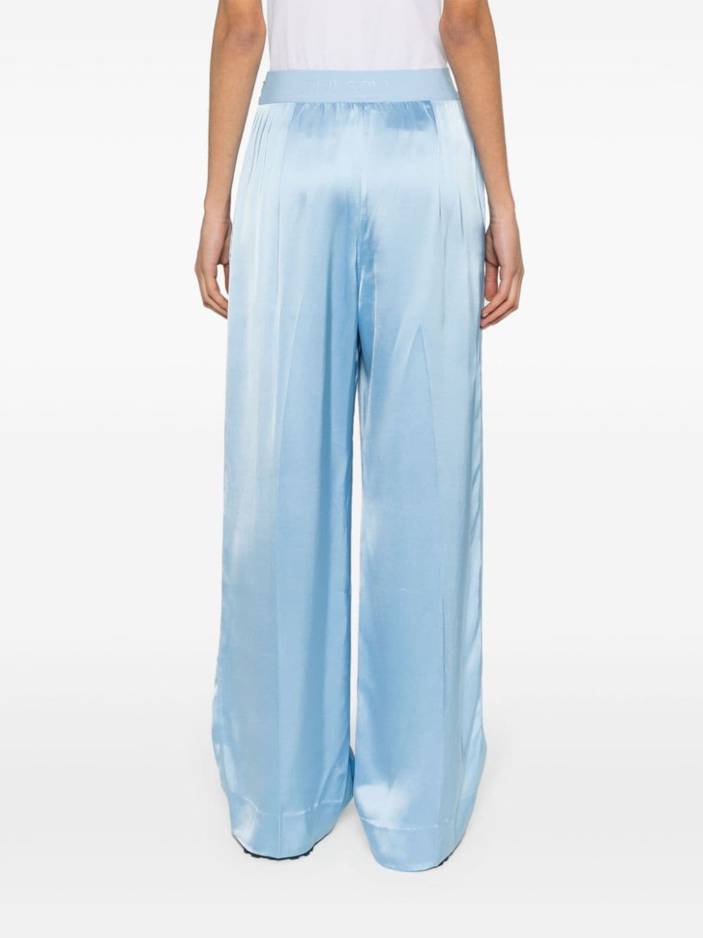 Ciara pleat-detail wide-leg trousers - 4