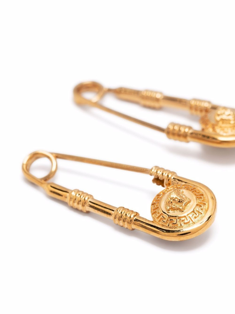 VERSACE Safety-Pin Medusa earrings outlook