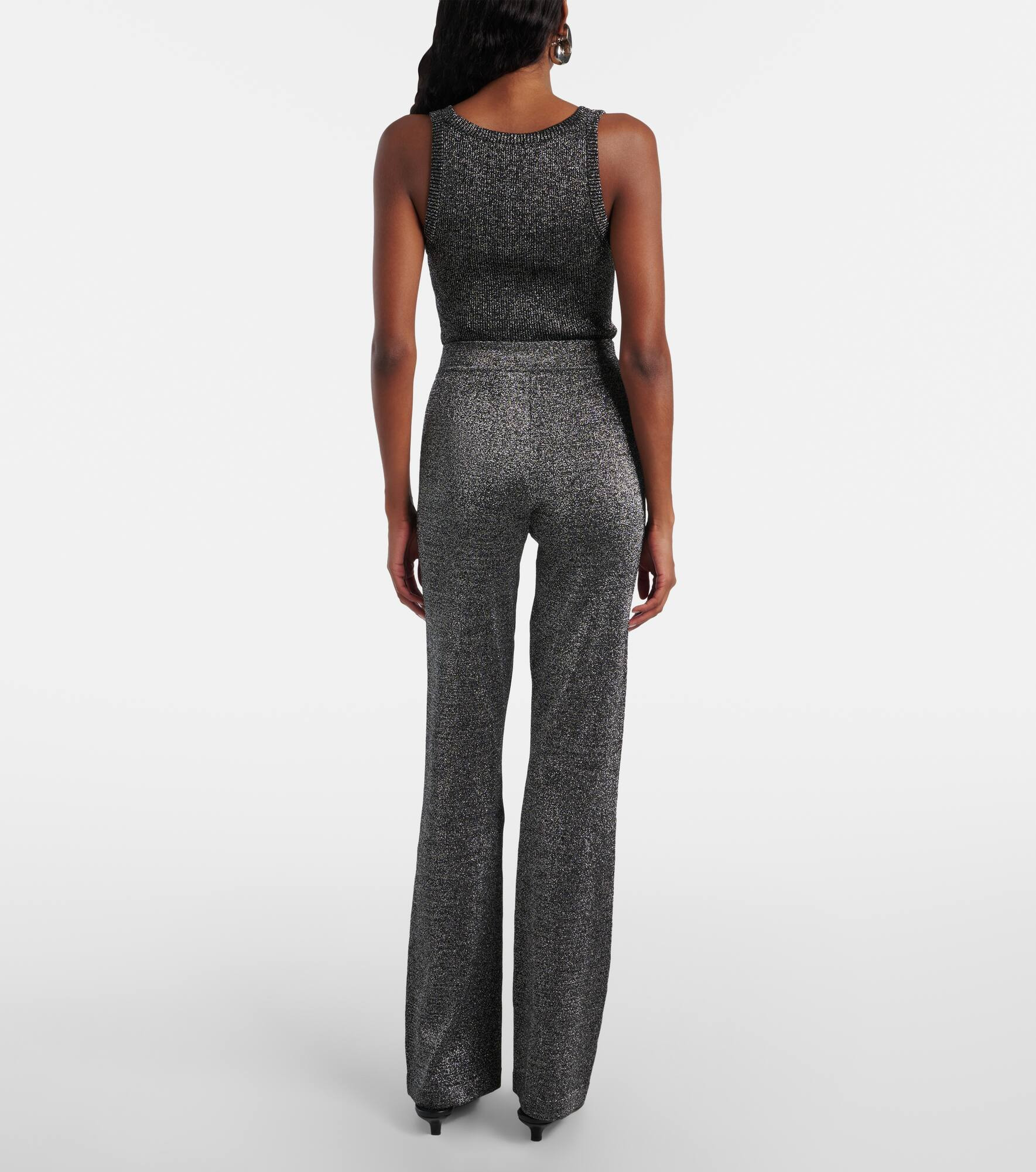 Lamé slim pants - 3