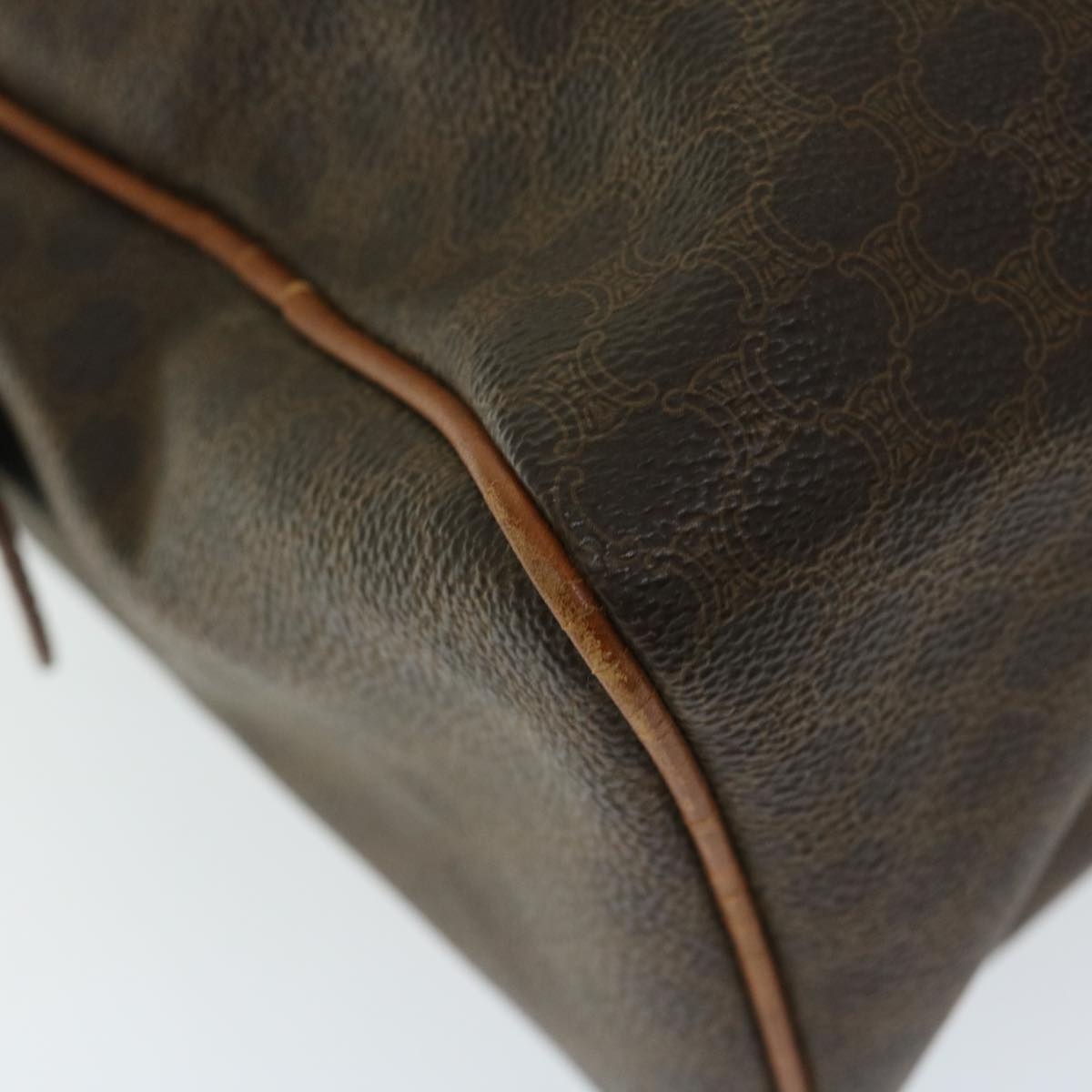 CELINE Macadam Canvas Hand Bag Pvc Brown - 13