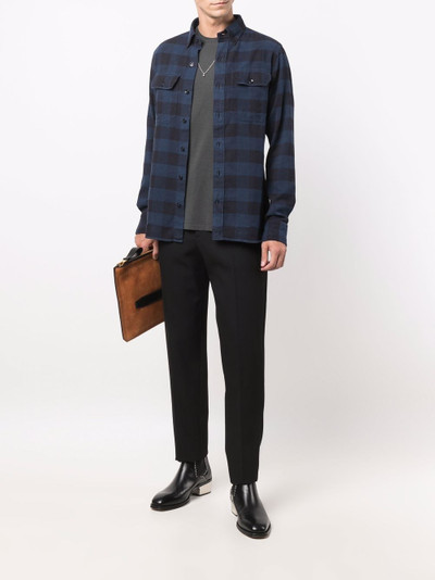 TOM FORD checked flannel shirt outlook