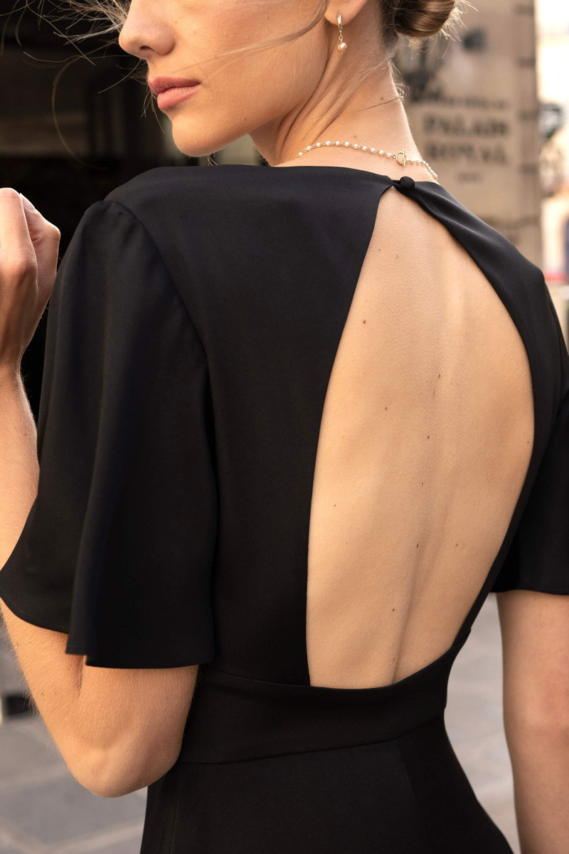 Coralie Evening Dress Open back 9