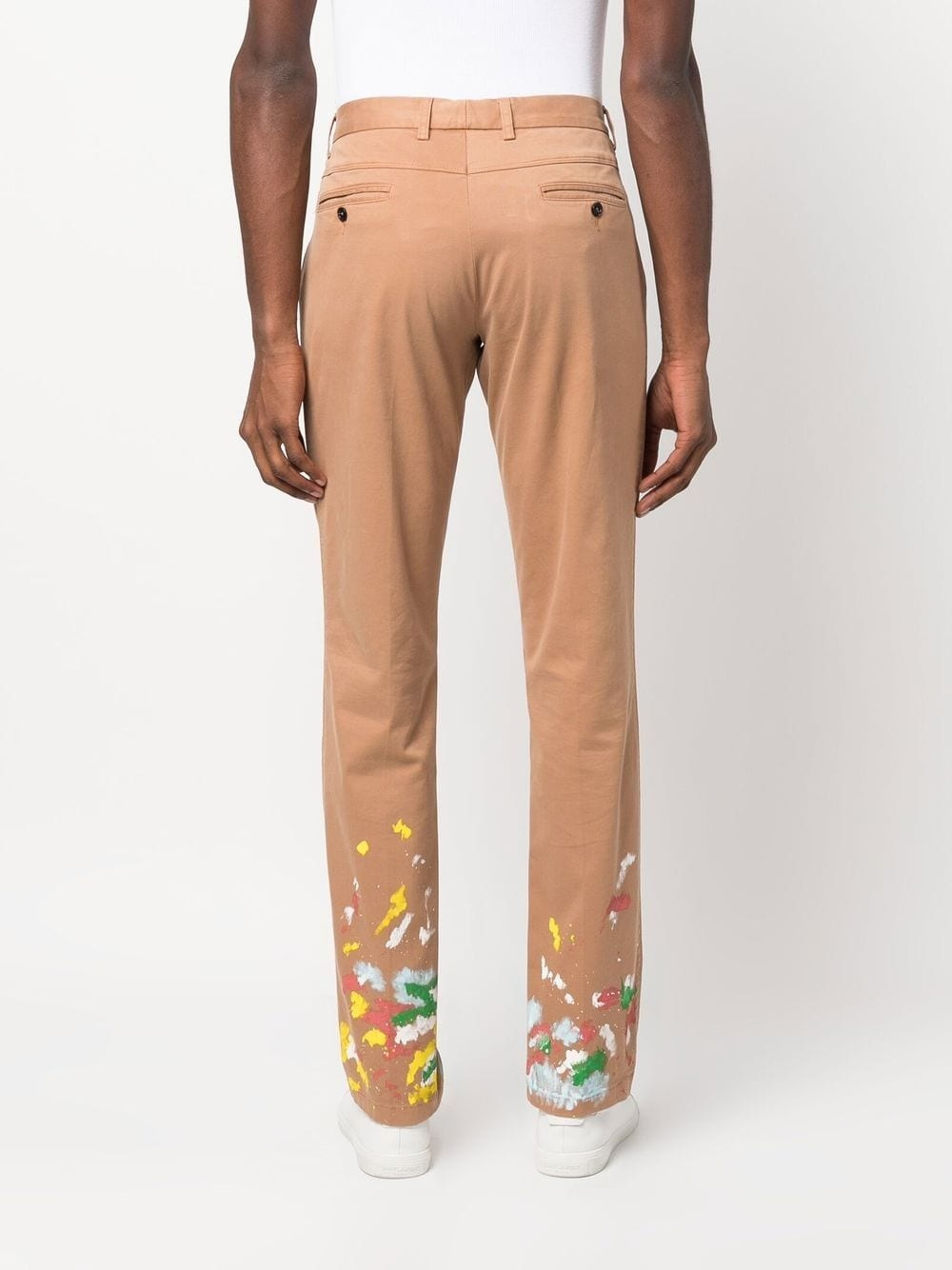 paint-splatter effect chinos - 4