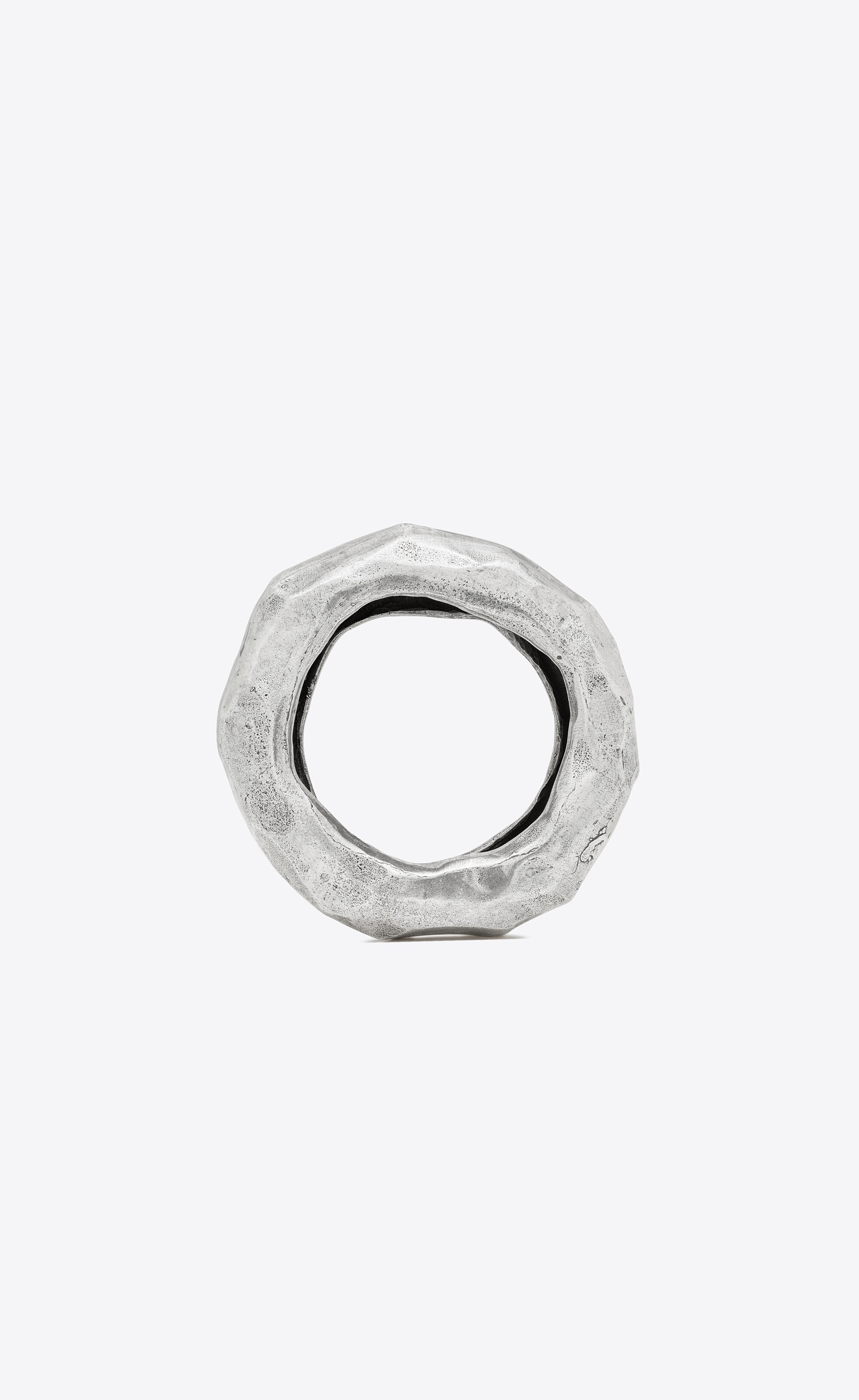 hammered bangle in metal - 2