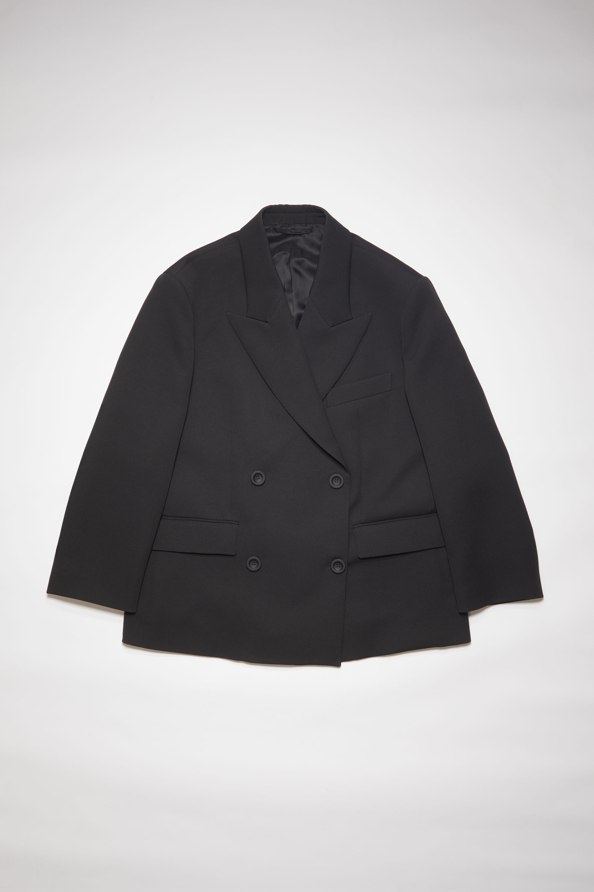 Double-breasted suit jacket - Black - 7