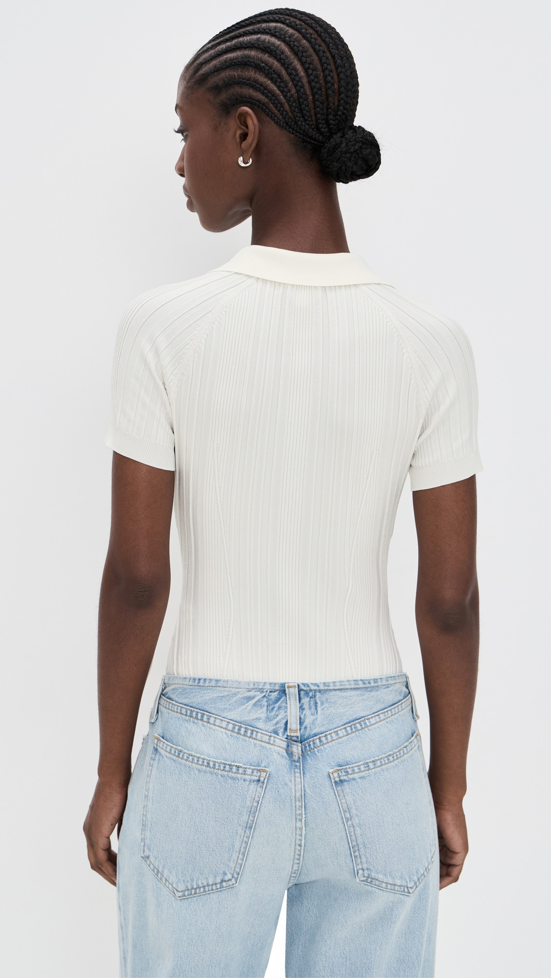 Rib Polo Thong Bodysuit - 2