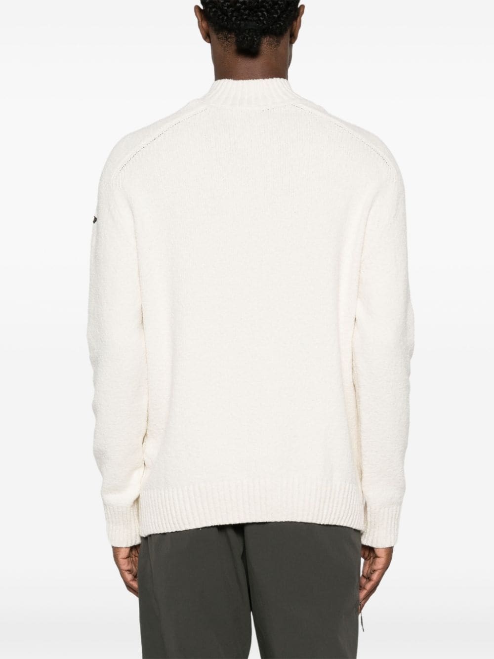 mock-neck chenille jumper - 4