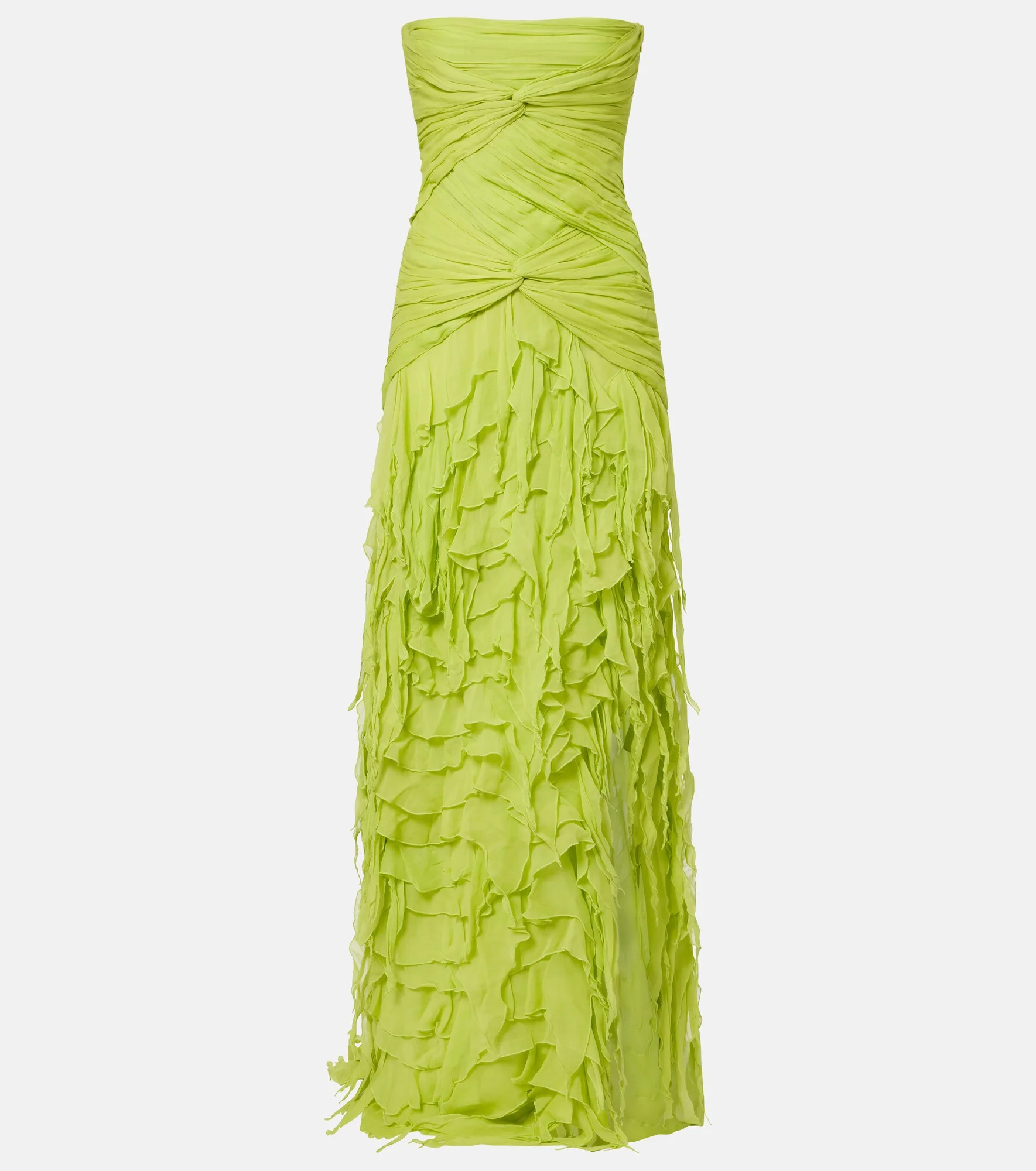 Ruffled georgette maxi dress - 1