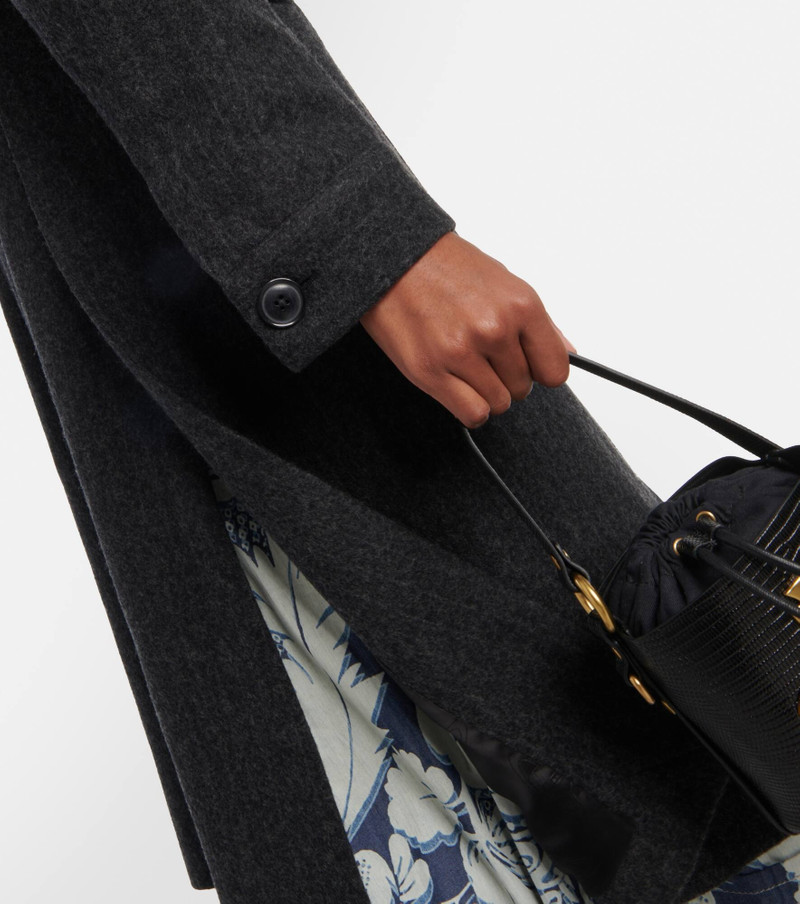 Chalk stripe wool-blend coat 6