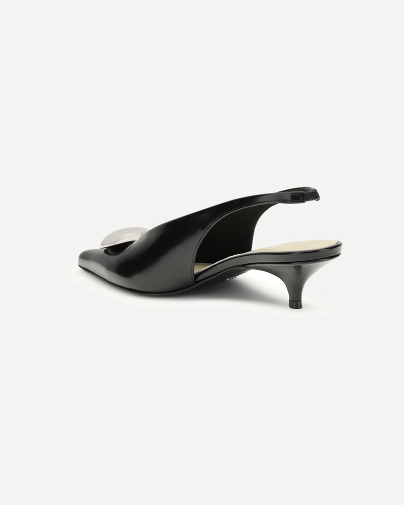 Proenza Schouler Dome Slash Slingbacks in Polished Calf outlook