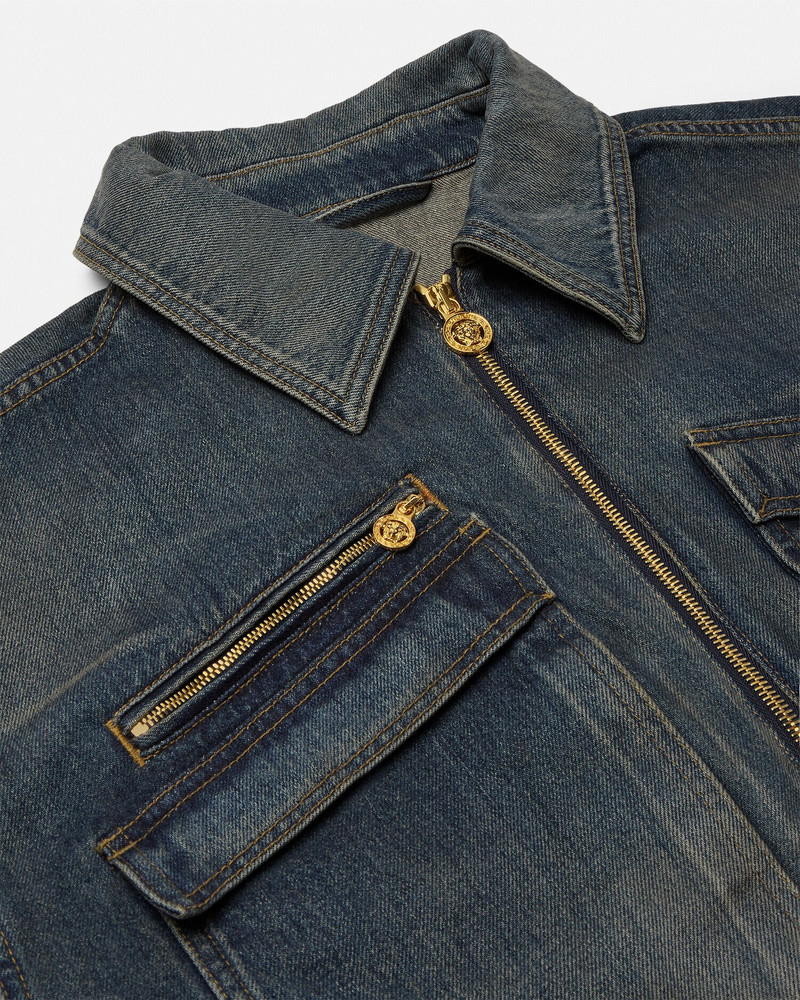 VERSACE Made in Japan Denim Blouson Jacket outlook
