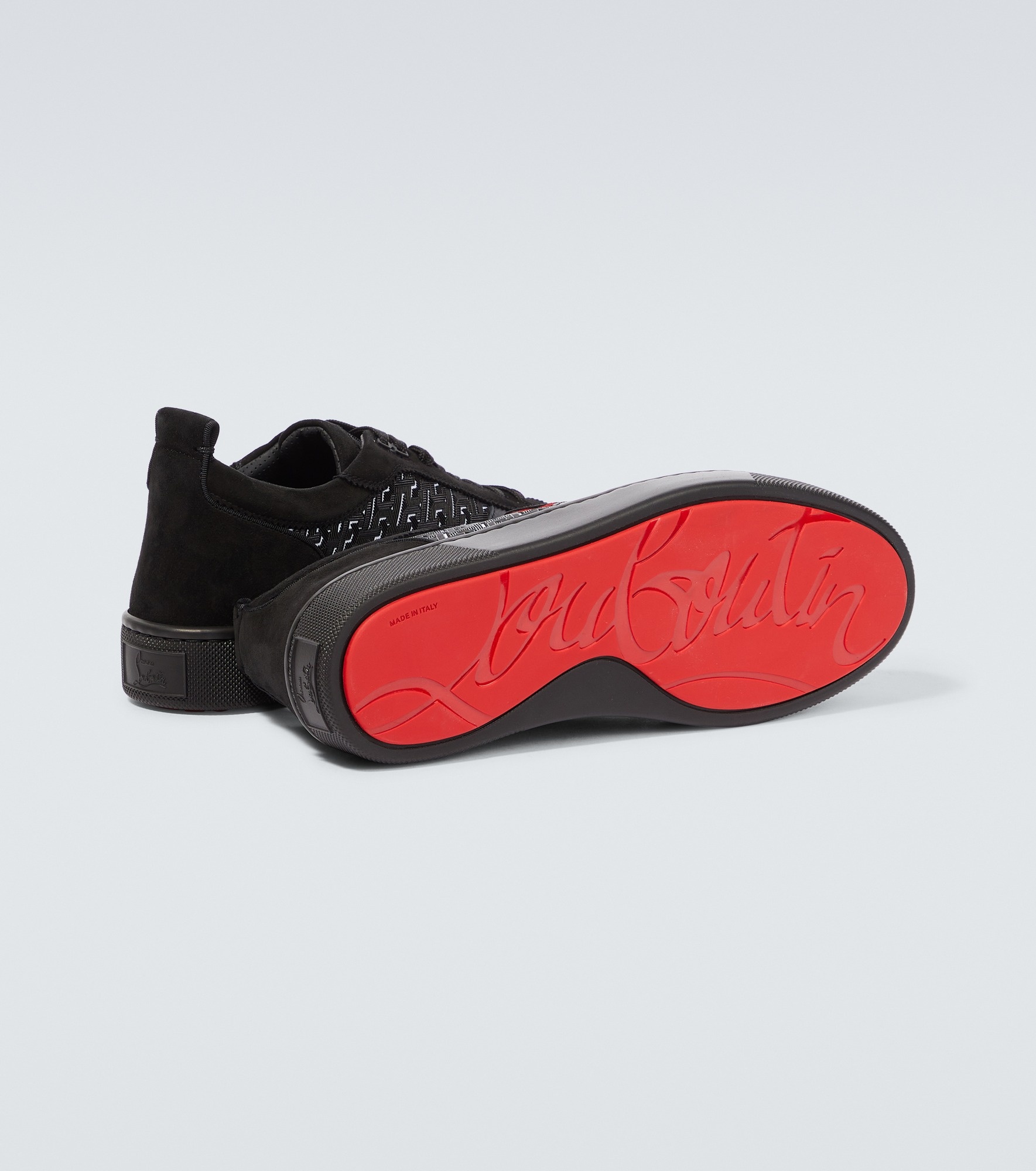 Happyrui suede-trimmed sneakers - 7
