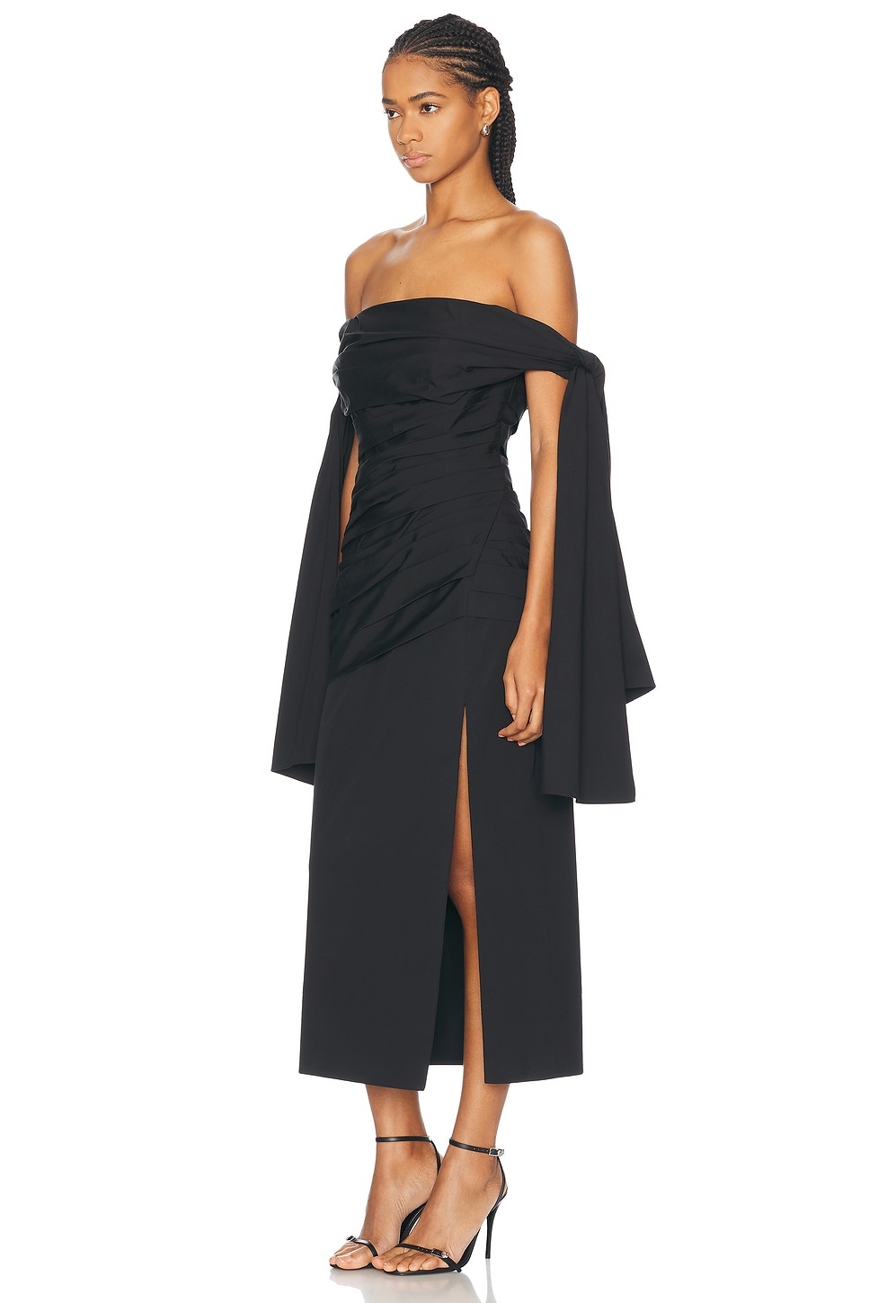 Off The Shoulder Midi Dress - 3