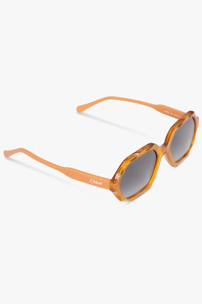 Chloé CH0227S GEOMETRIC SUNGLASSES | ORANGE/GREY outlook