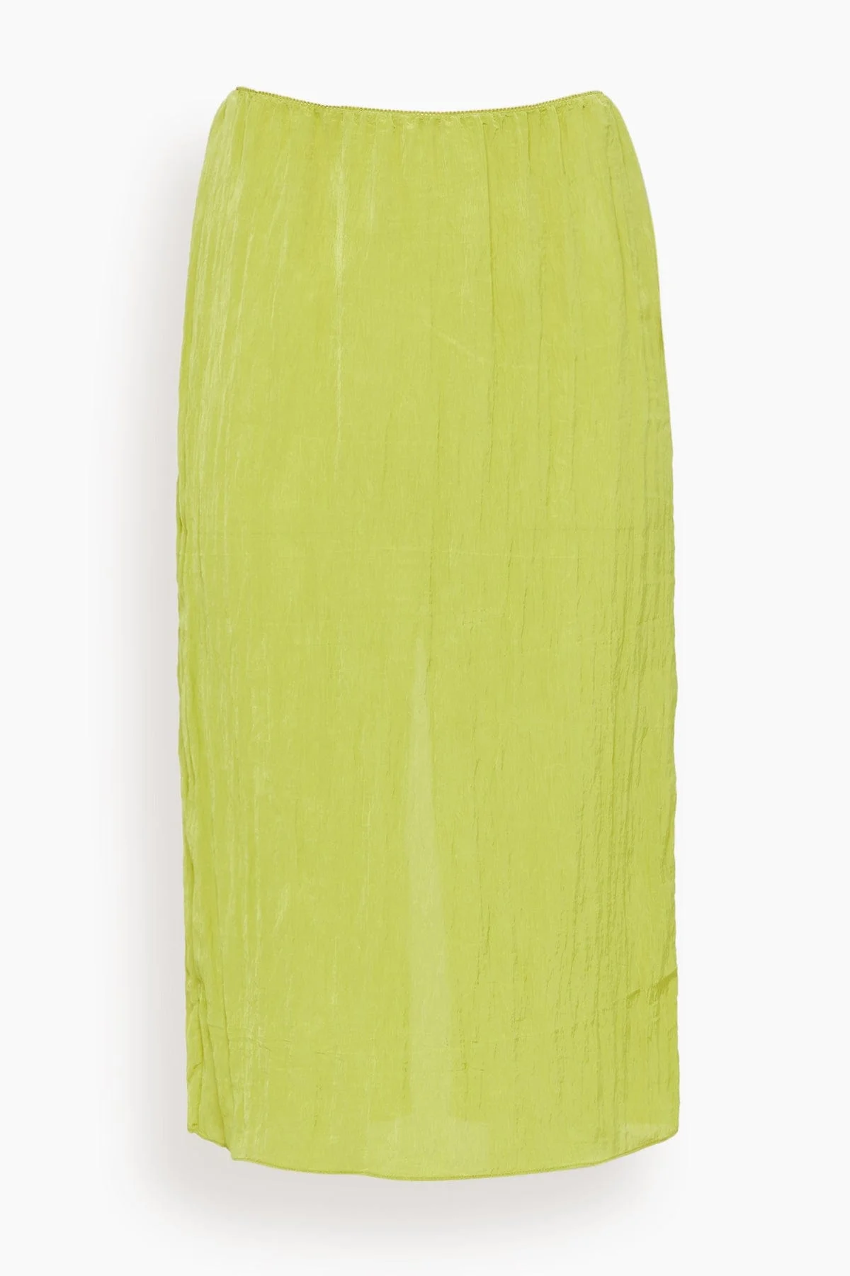 The Crinkle Slip Skirt in Peapod - 1