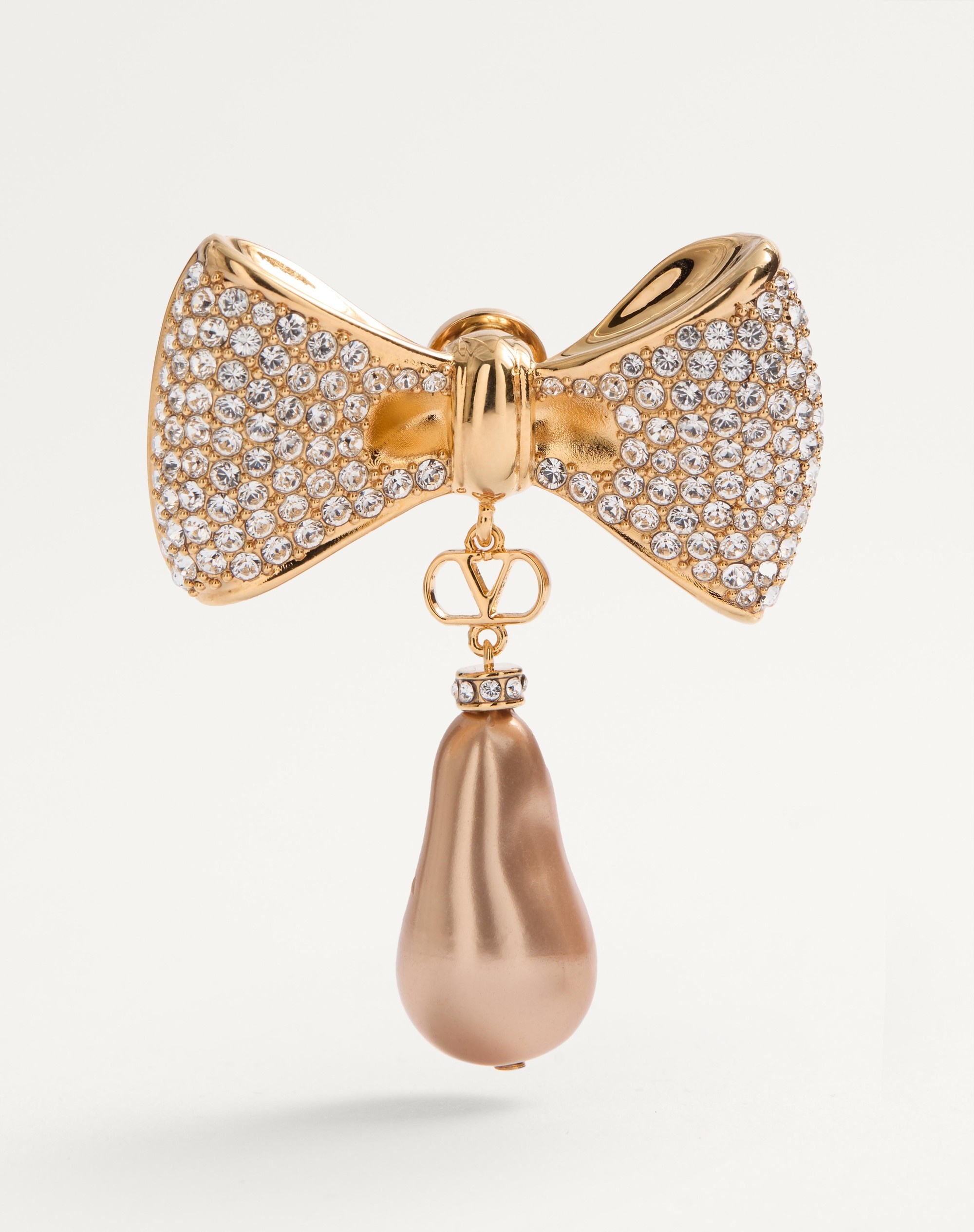 SAN FIN METAL EARRINGS WITH SWAROVSKI® CRYSTALS AND PEARLS - 4