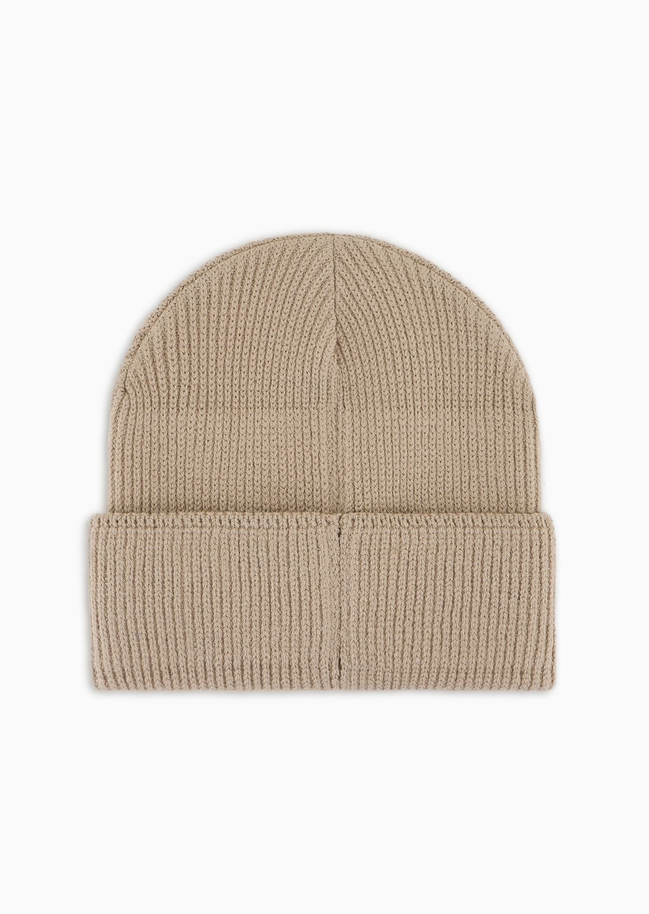 Ribbed wool-blend beanie with oversized jacquard eagle - 2