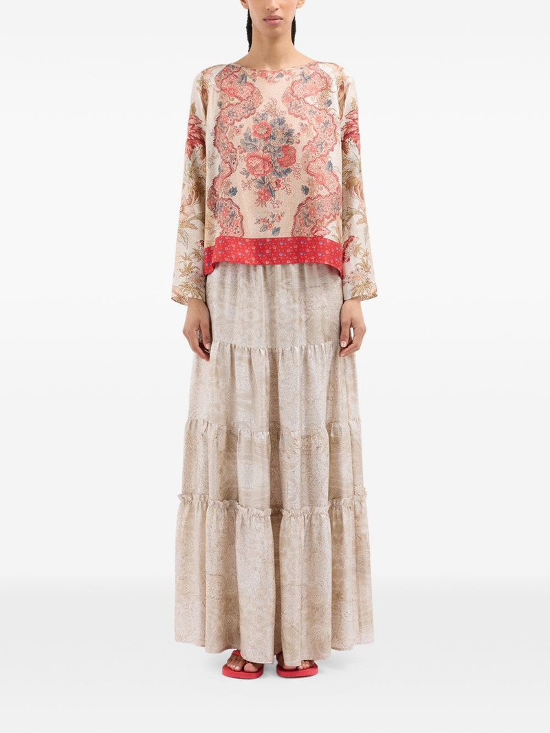 Pierre-Louis Mascia Aloe floral-longsleeve shirt outlook