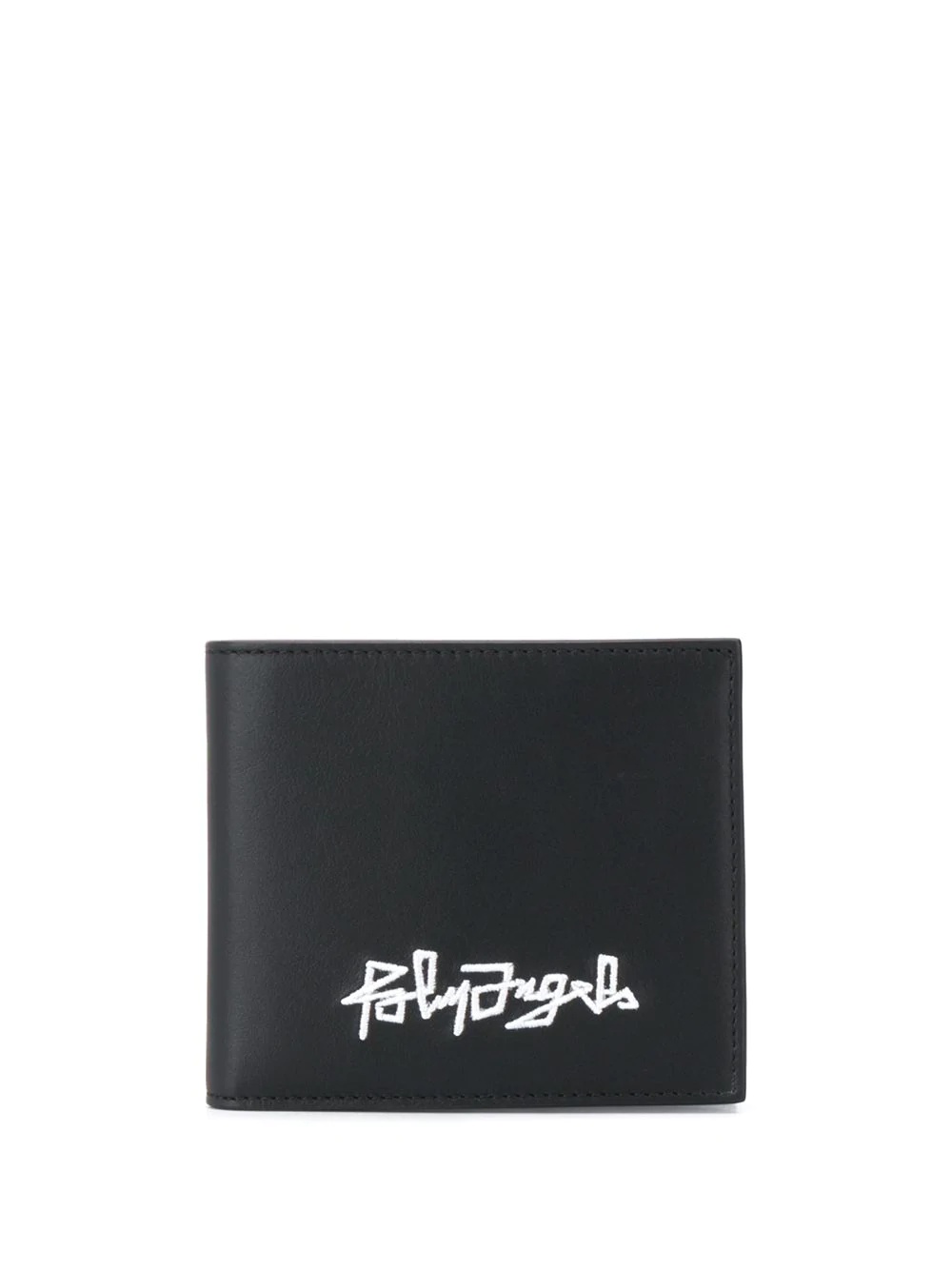 logo embroidered wallet - 1