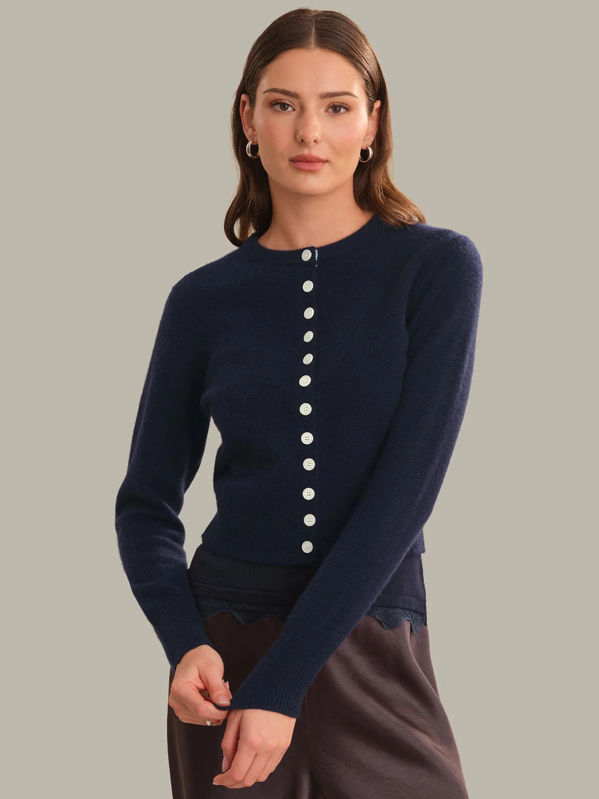 Betsy Classic Cashmere Cardigan - 1