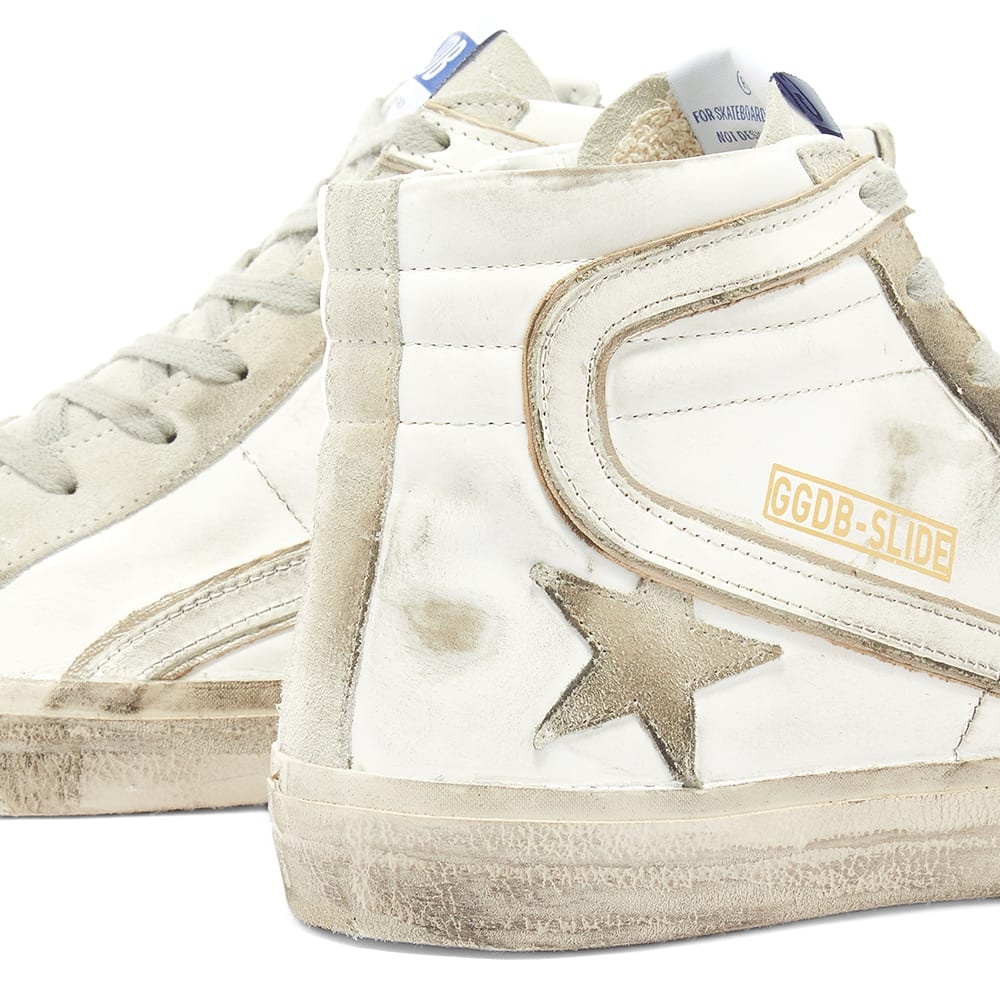 Golden Goose Slide Leather Suede Hi Sneaker - 4