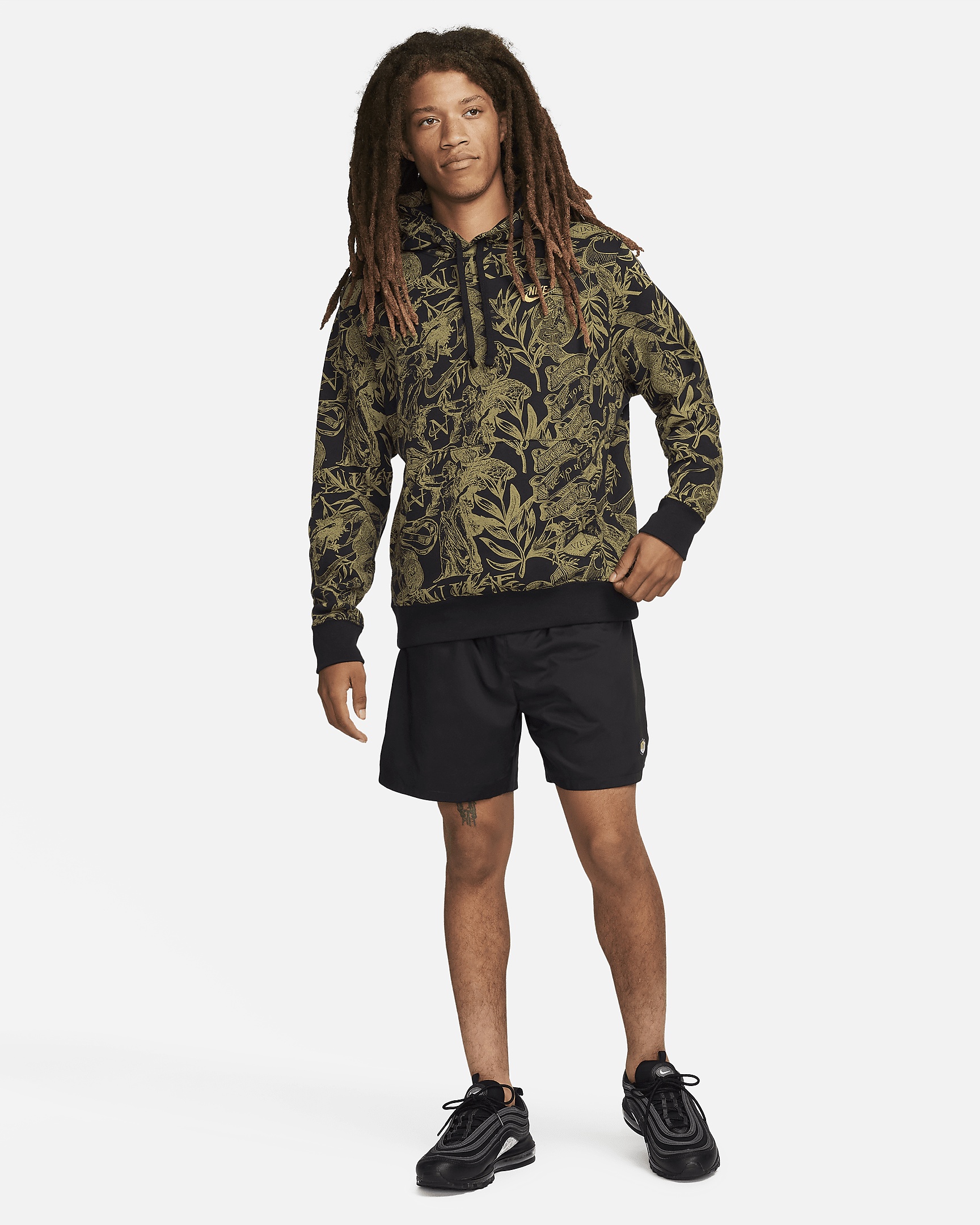 Nike Sportswear Club Fleece Men's Pullover Printed Hoodie - 7