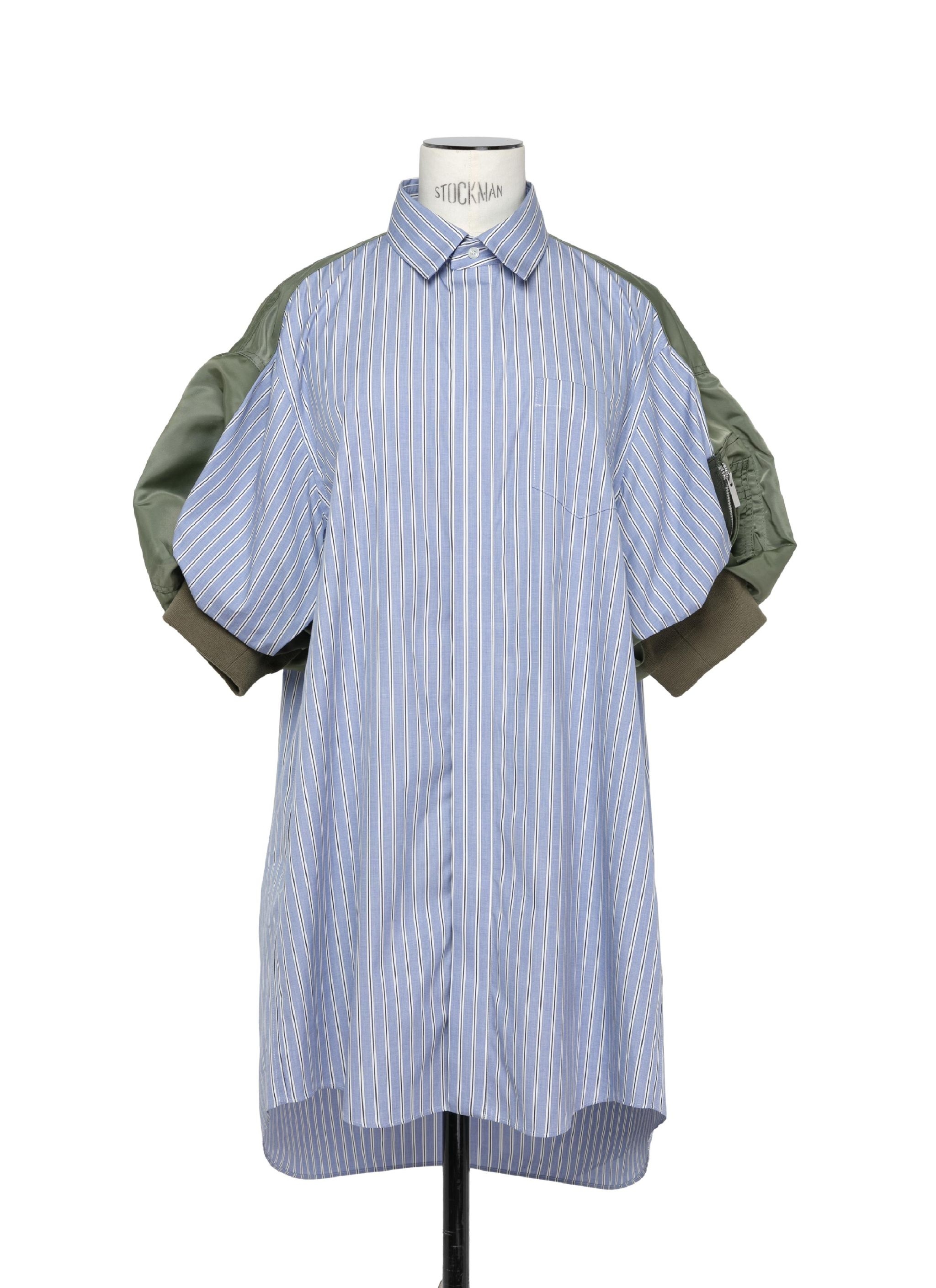 【Sacai】Cotton Poplin x Nylon Twill Dress sacai Cotton Poplin x Nylon Twill Dress | REVERSIBLE
