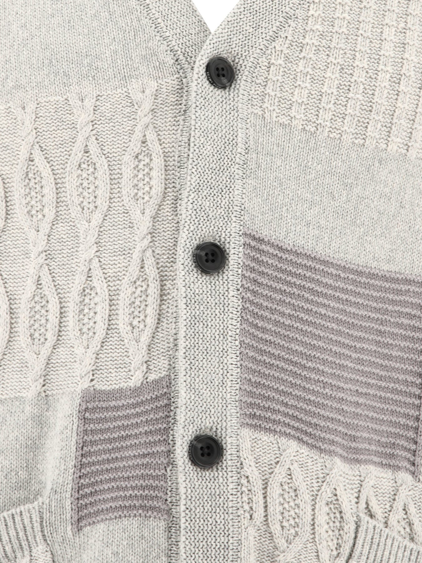 Patchwork Knitwear Grey - 3